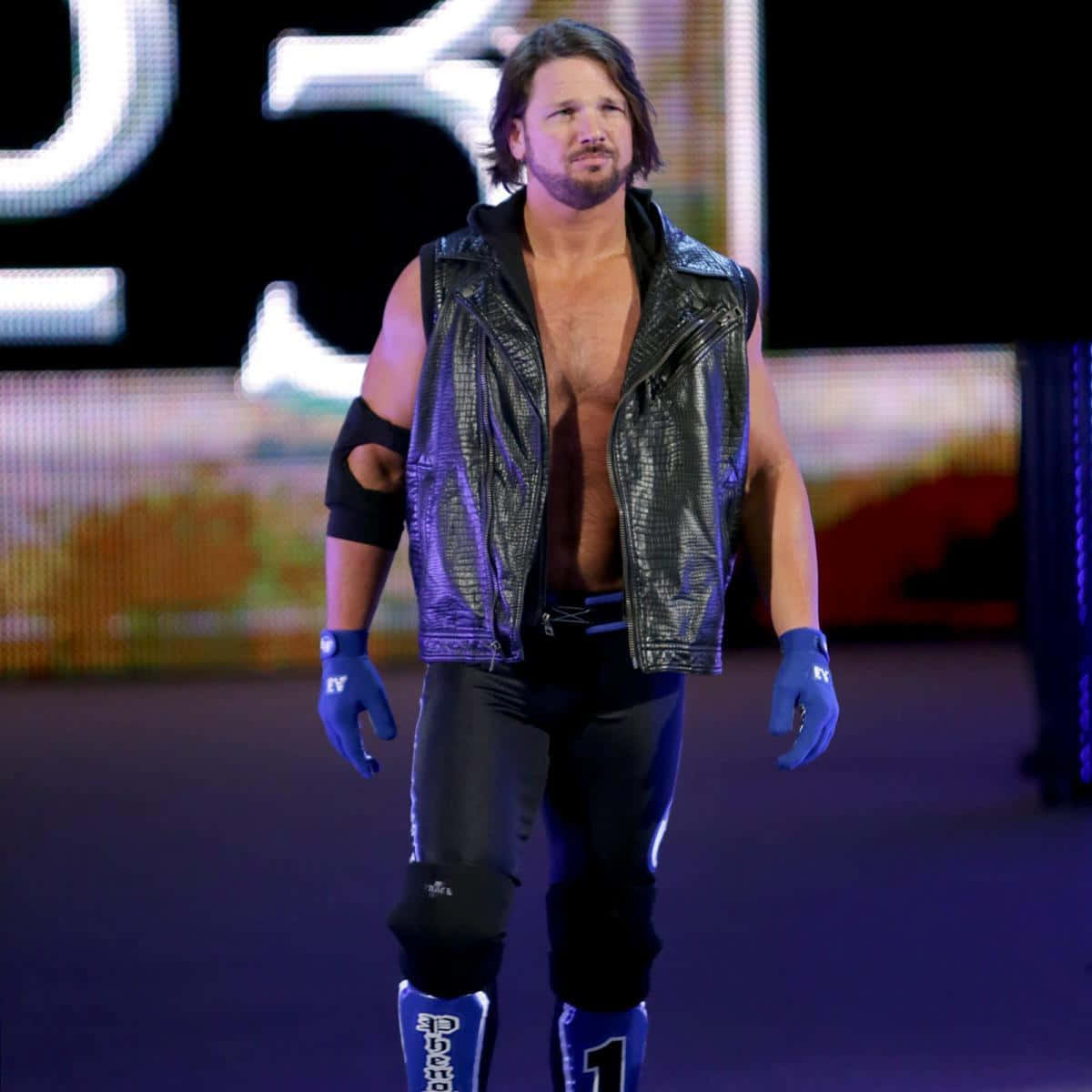 Aj Styles Aka The Lone Wolf Background