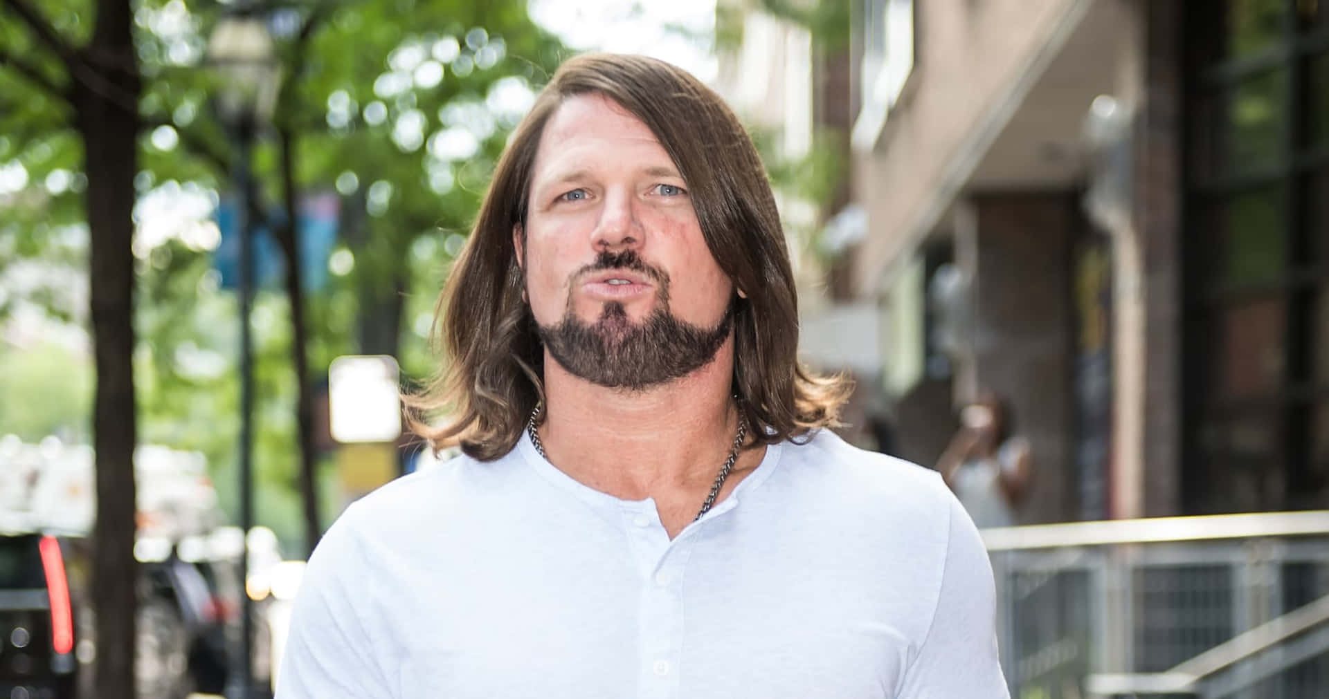 Aj Styles Casual Attire Background