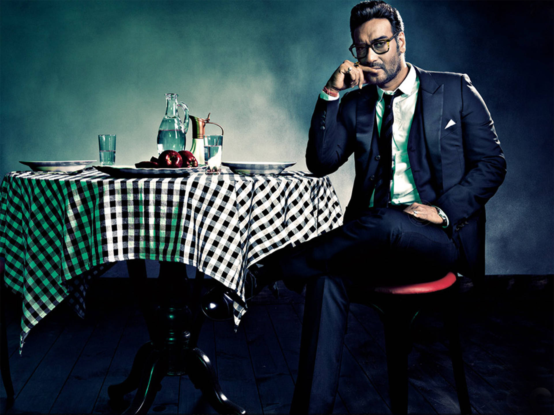 Ajay Devgn Tuxedo Outfit For Gq Background