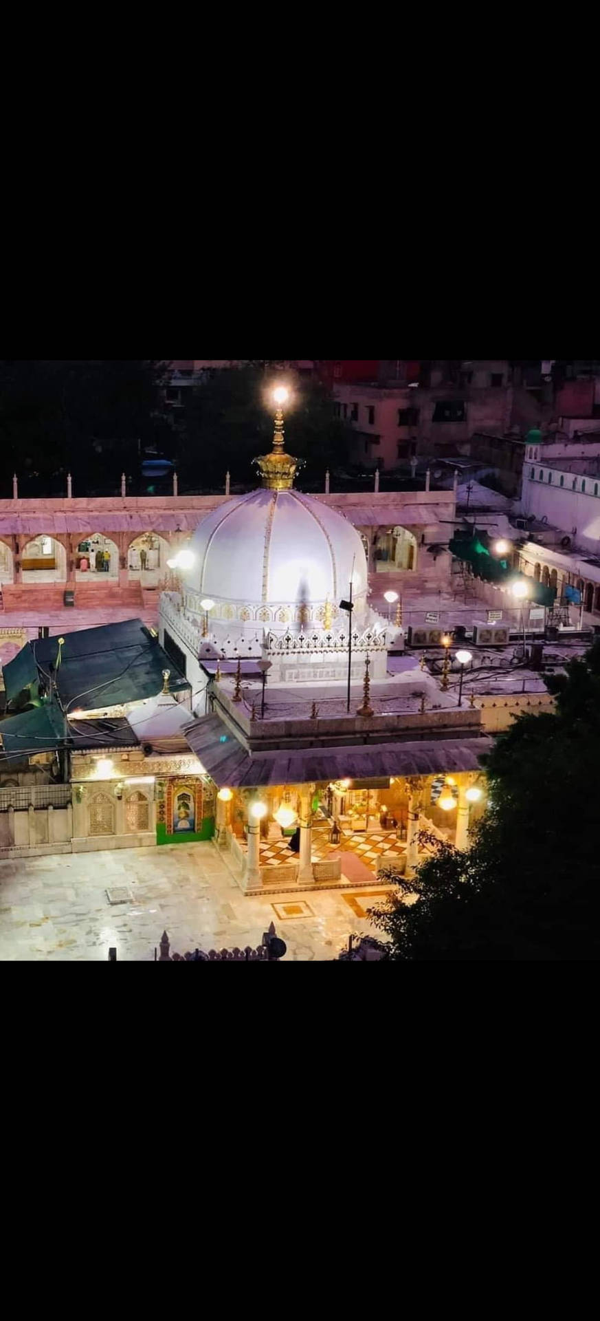 Ajmer Shrine Aerial View Background
