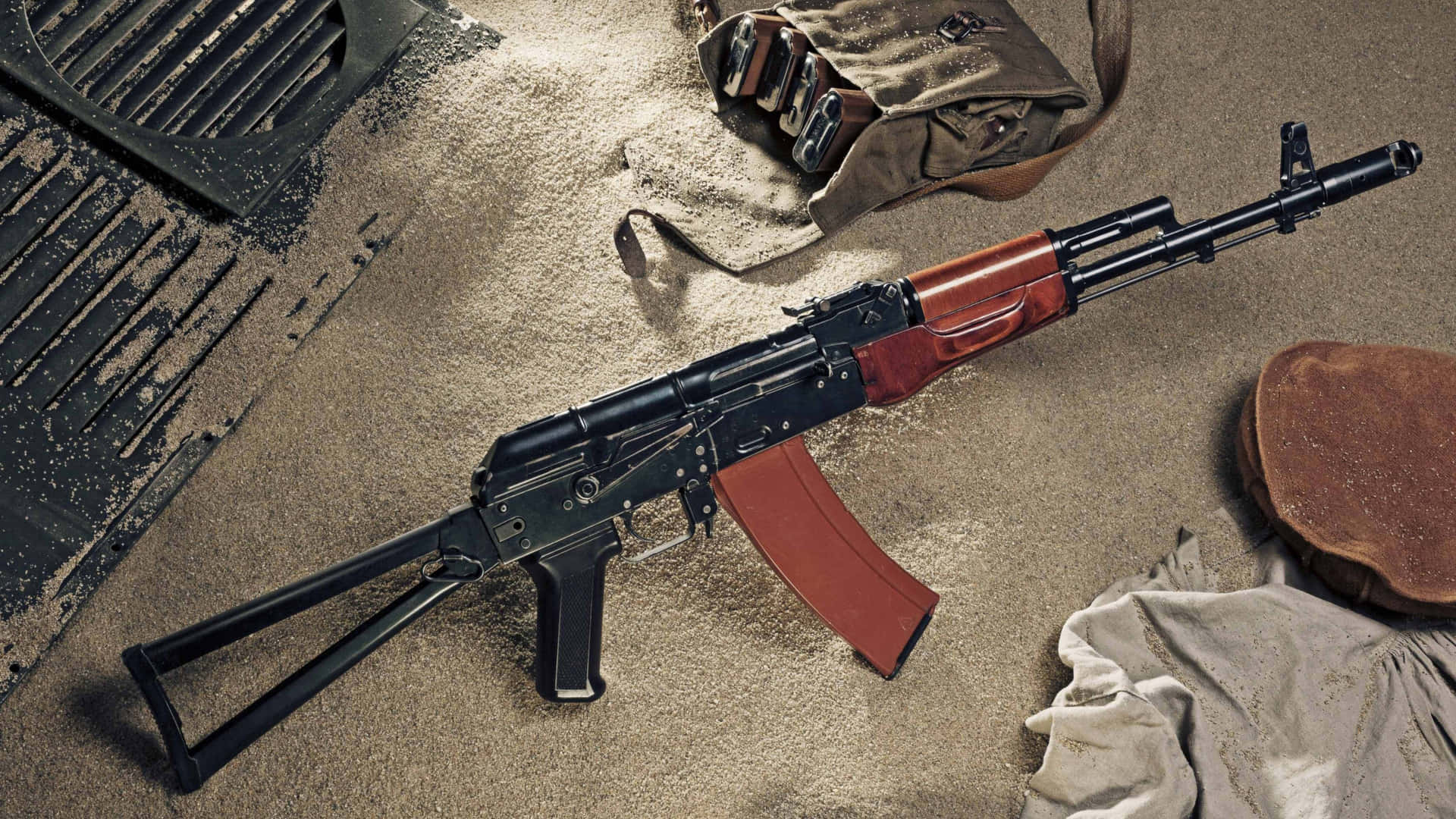 Ak-47 - Russian Military Rifle Background