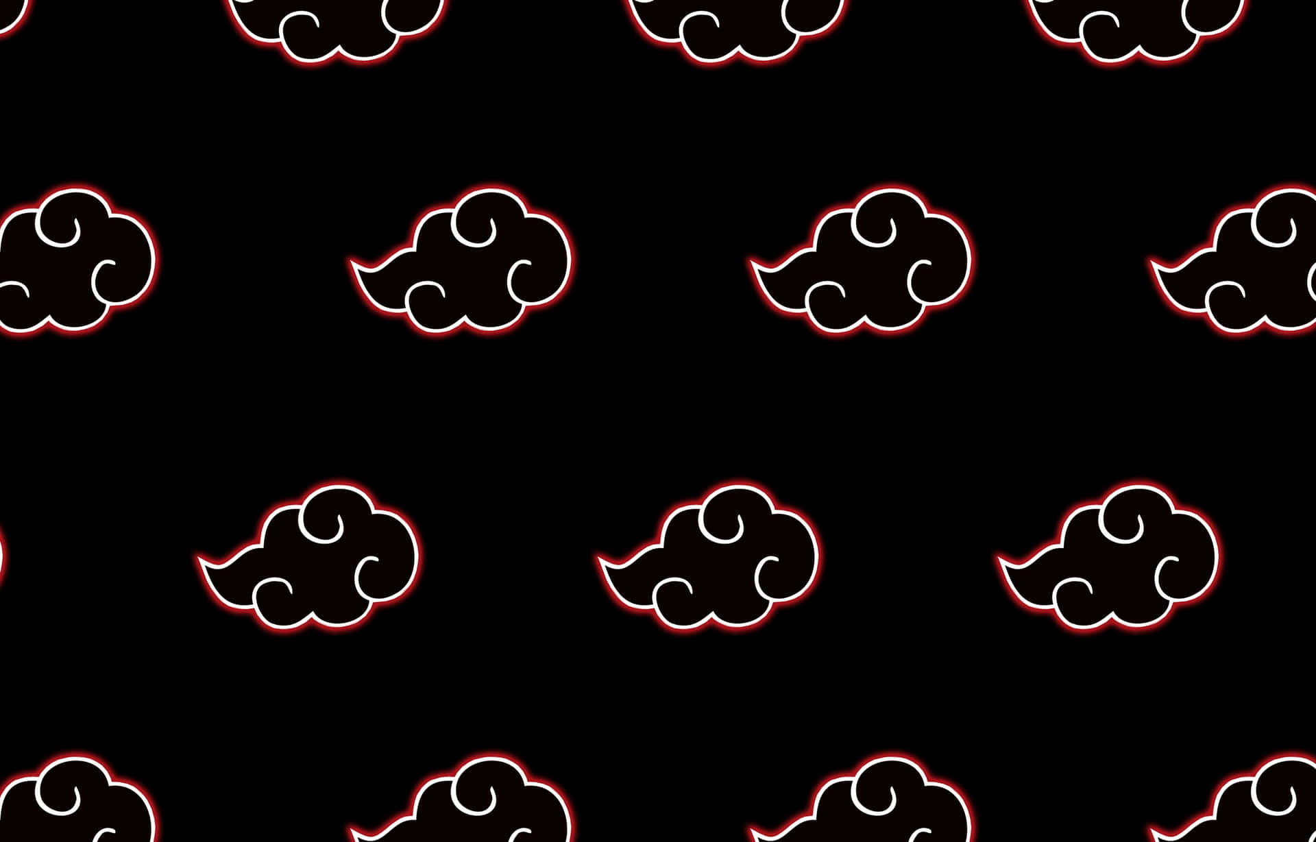 Akatsuki Aesthetic Clouds Pattern Illustration Background