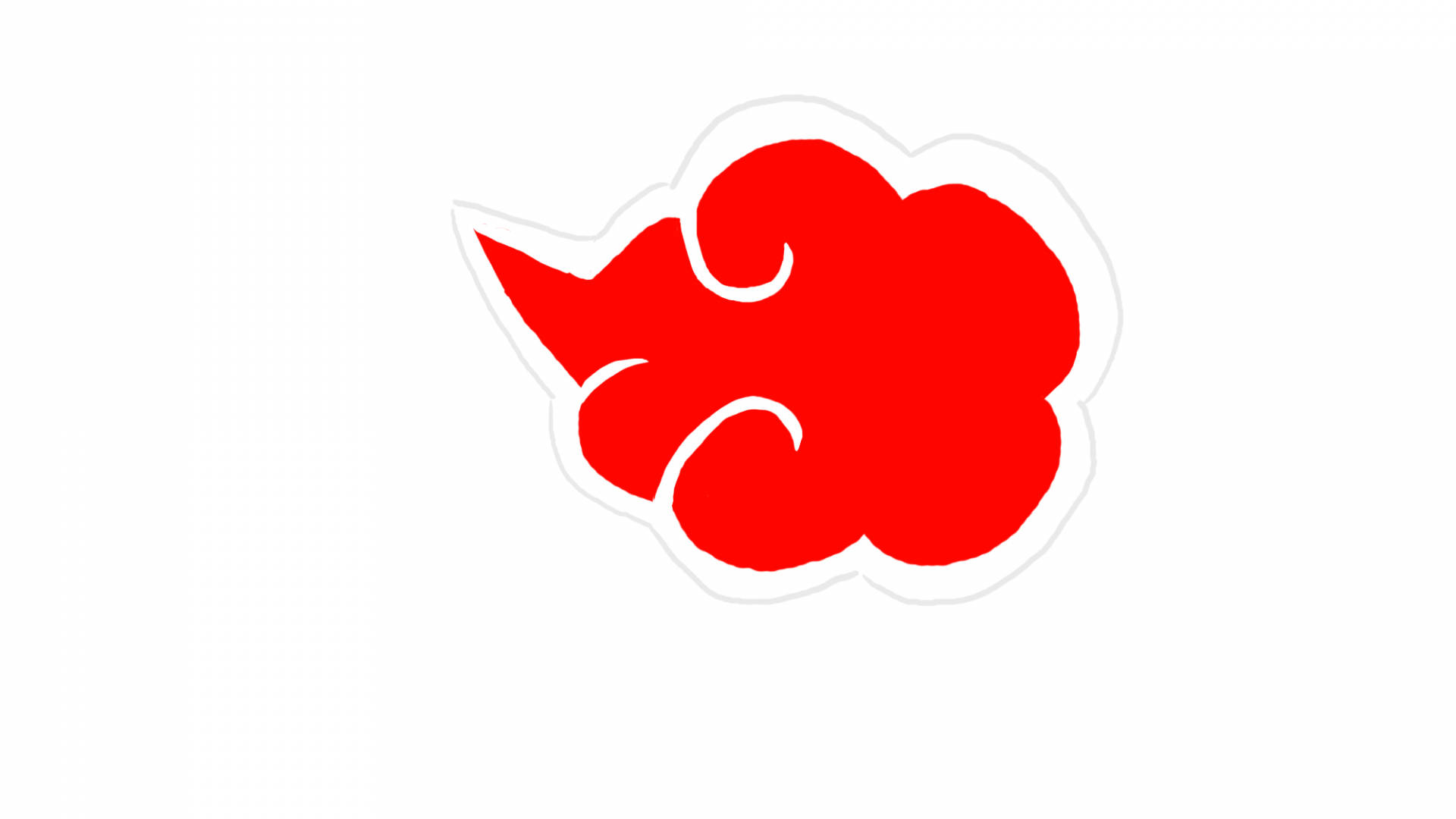 Akatsuki Cloud Iphone White Background