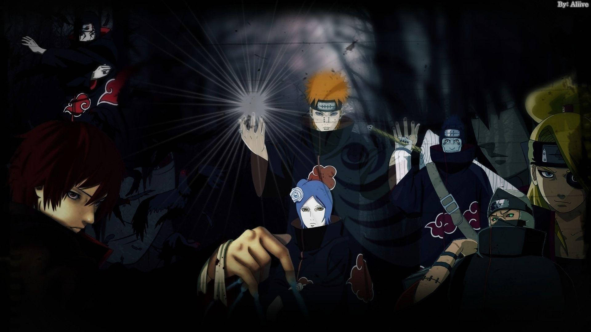 Akatsuki Group Of Naruto Shippuden Background