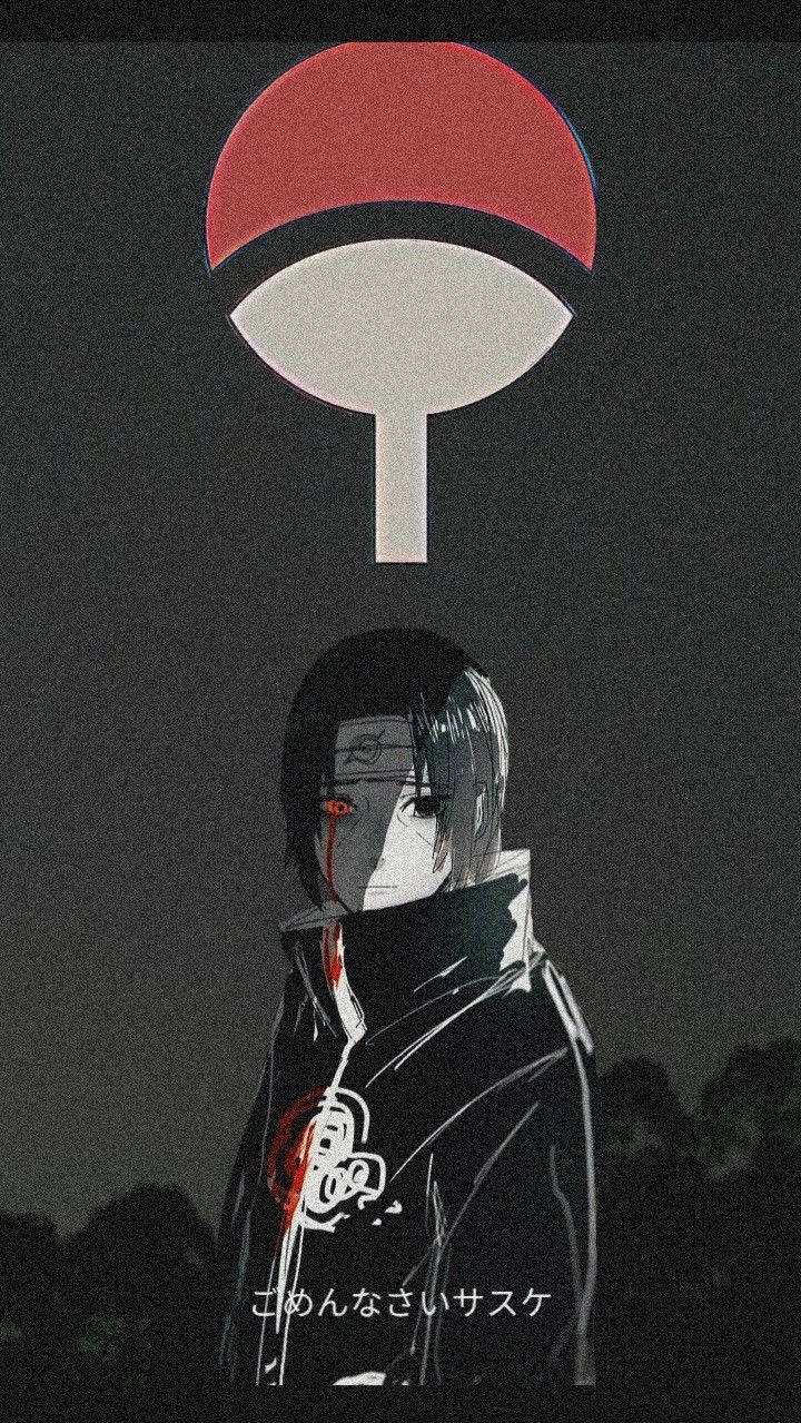 Akatsuki Itachi Uchiha Emblem Background