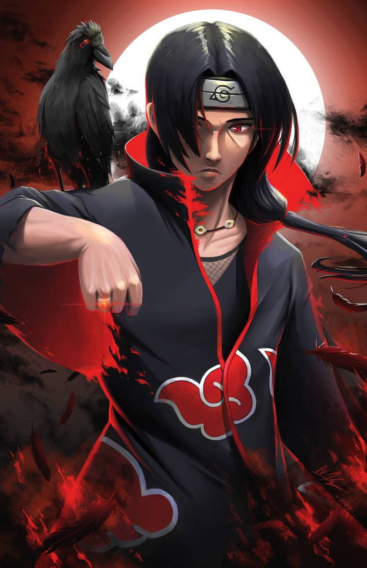 Akatsuki Itachi With Crow