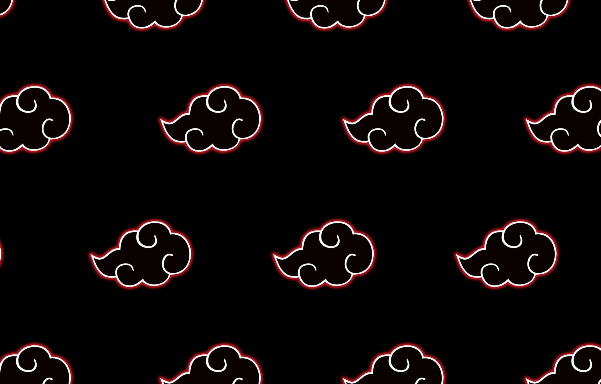 Akatsuki Logo Black Shinobi Clouds