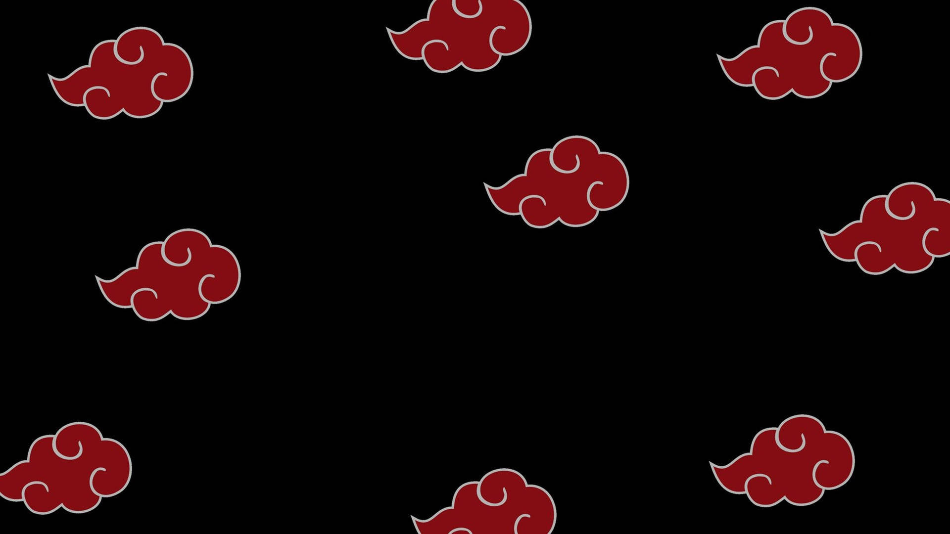 Akatsuki Logo Red Cloud Pattern