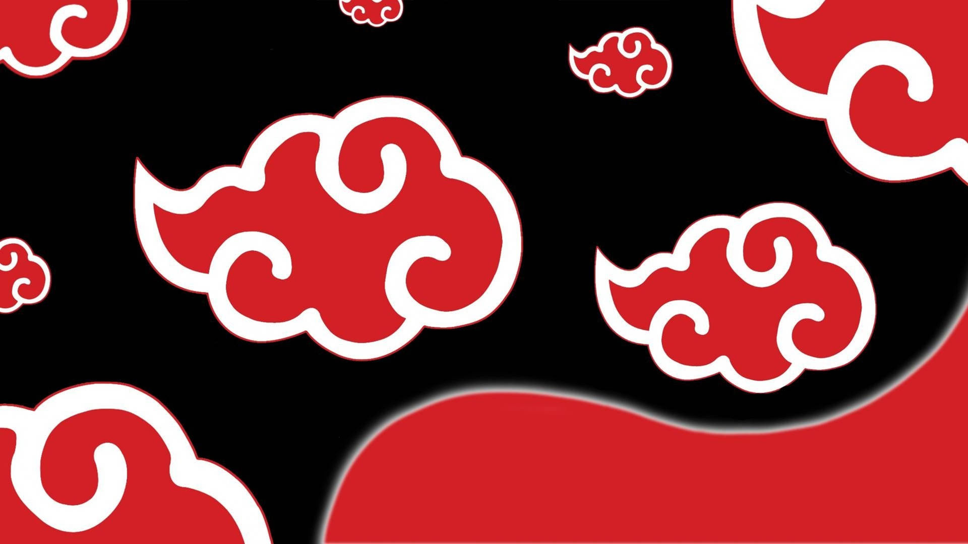 Akatsuki Logo Stylized Red Clouds