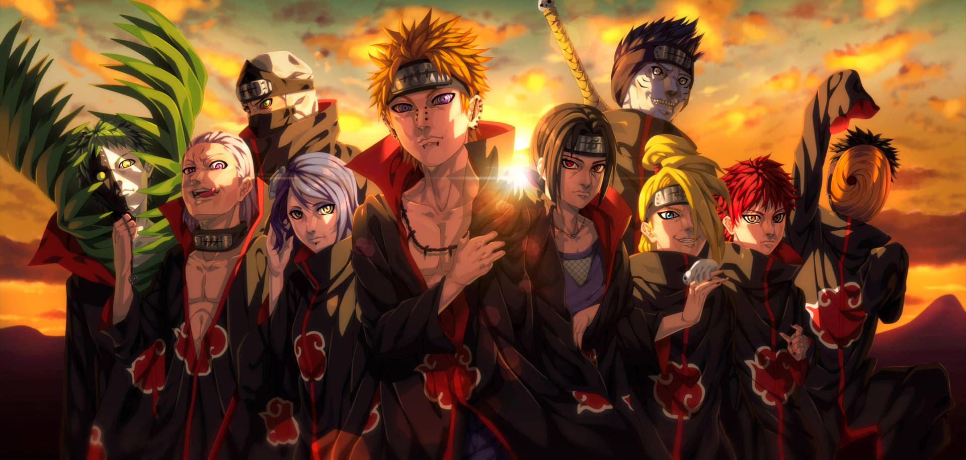 Akatsuki Naruto 4k Background