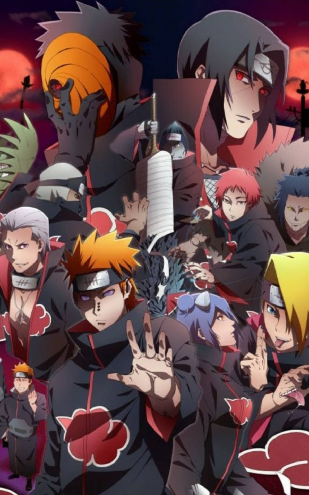 Akatsuki Naruto Phone Photo Background