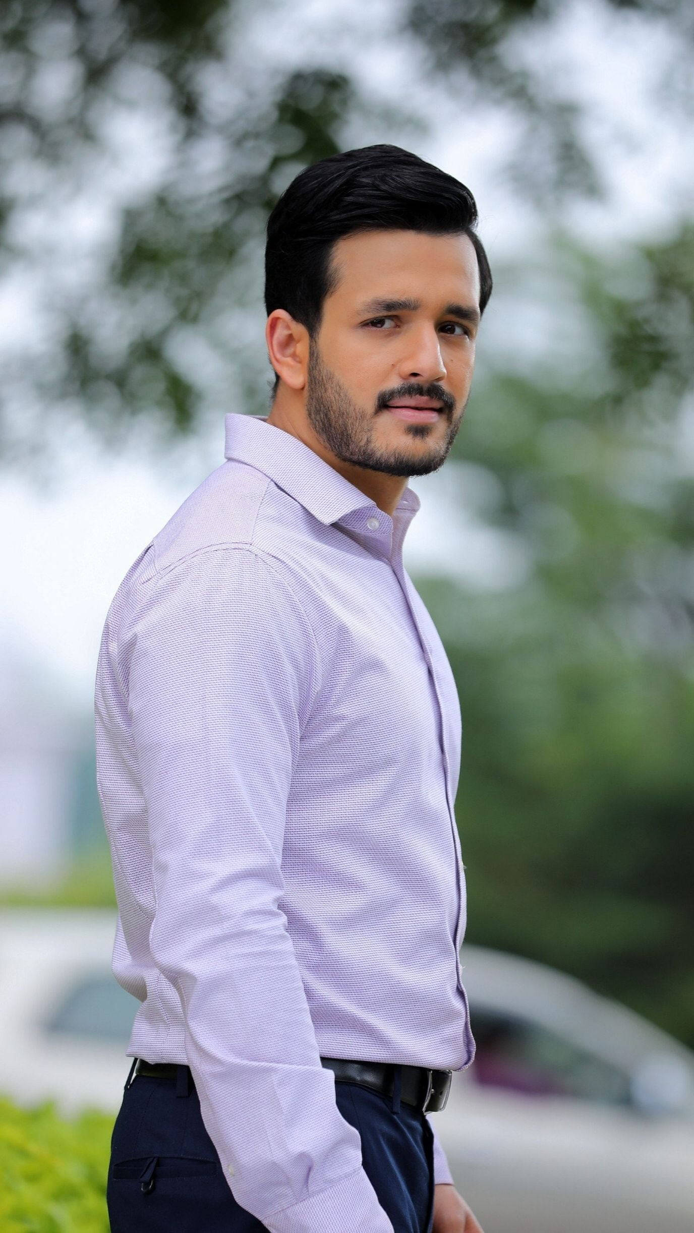 Akhil Akkineni Business Casual Background