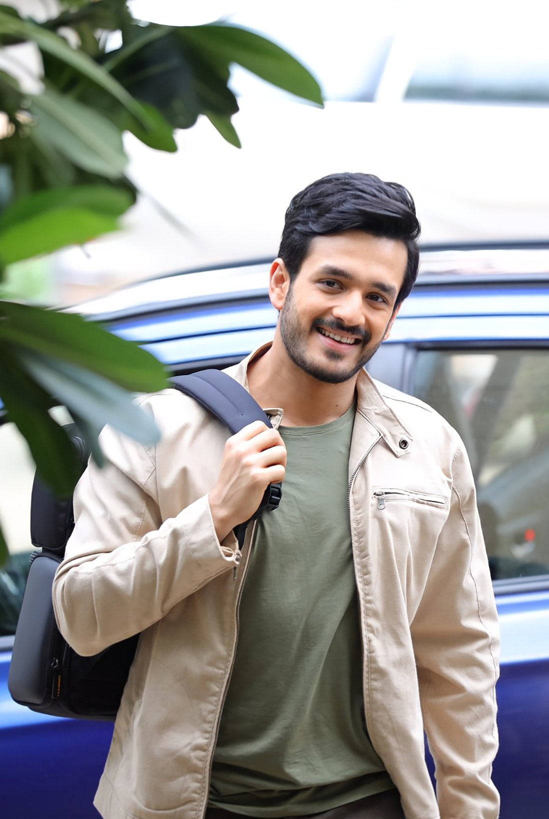 Akhil Akkineni Casual Smile Background