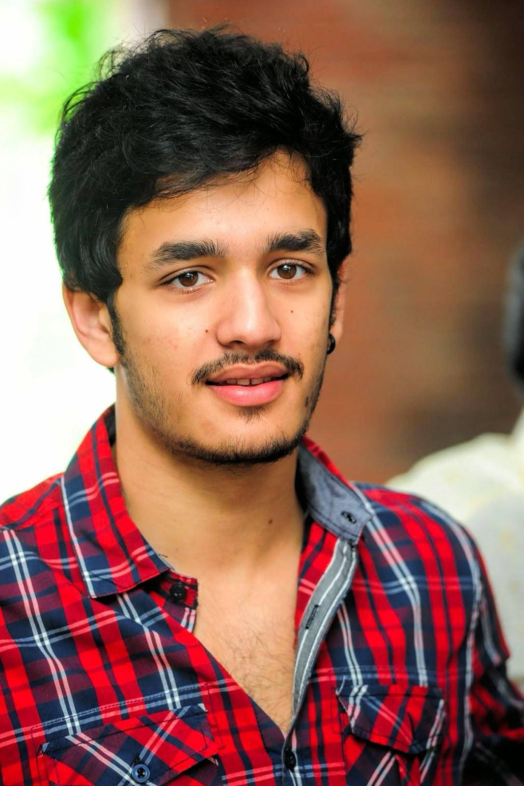 Akhil Akkineni Unbuttoned Shirt Background