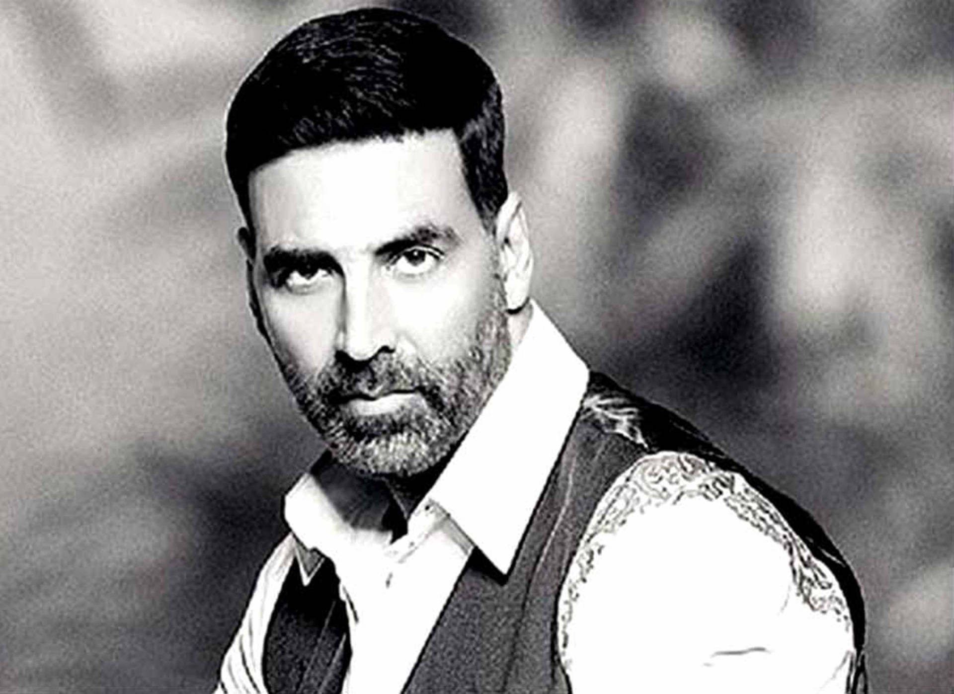 Akshay Kumar In Black And White Background