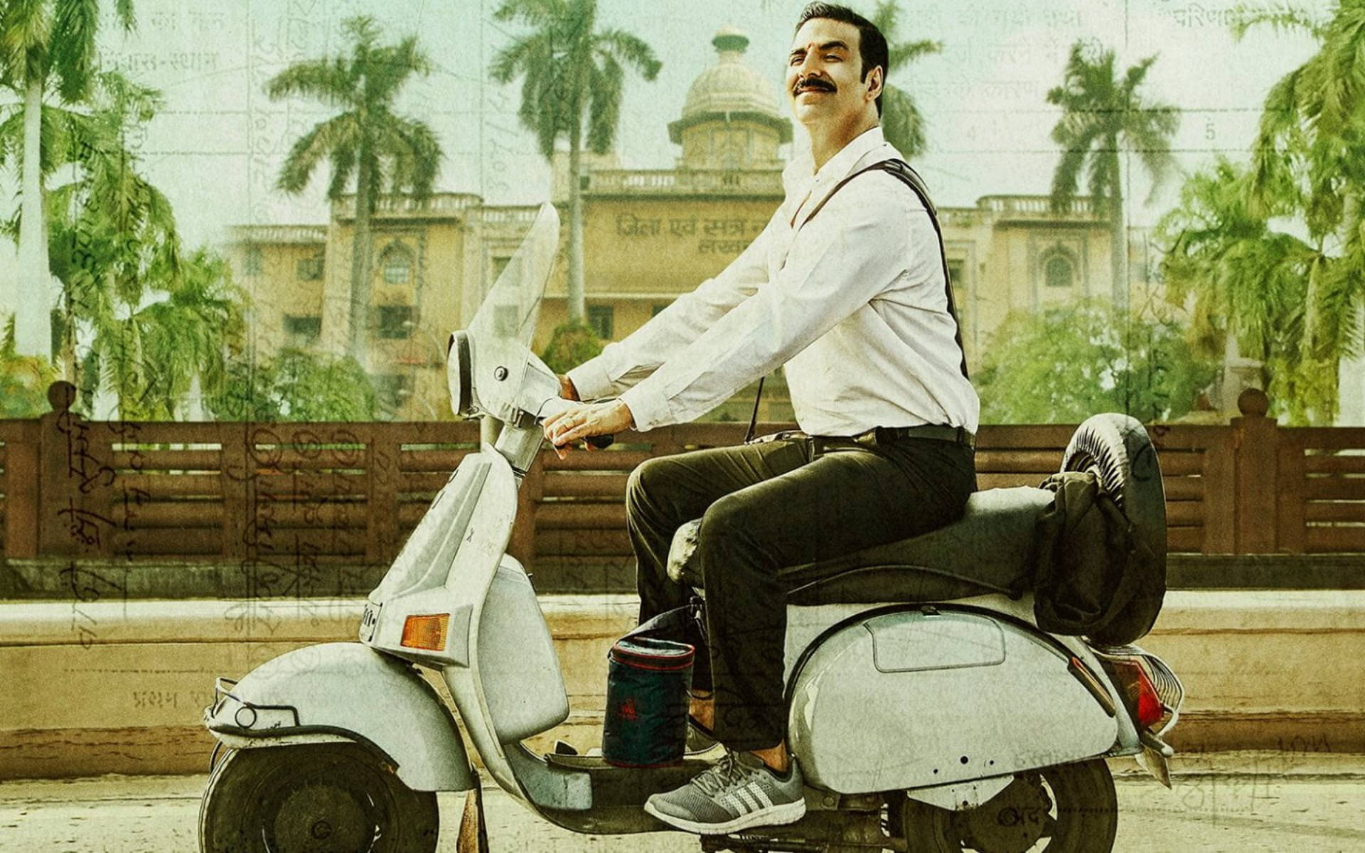 Akshay Kumar Riding Scooter Background