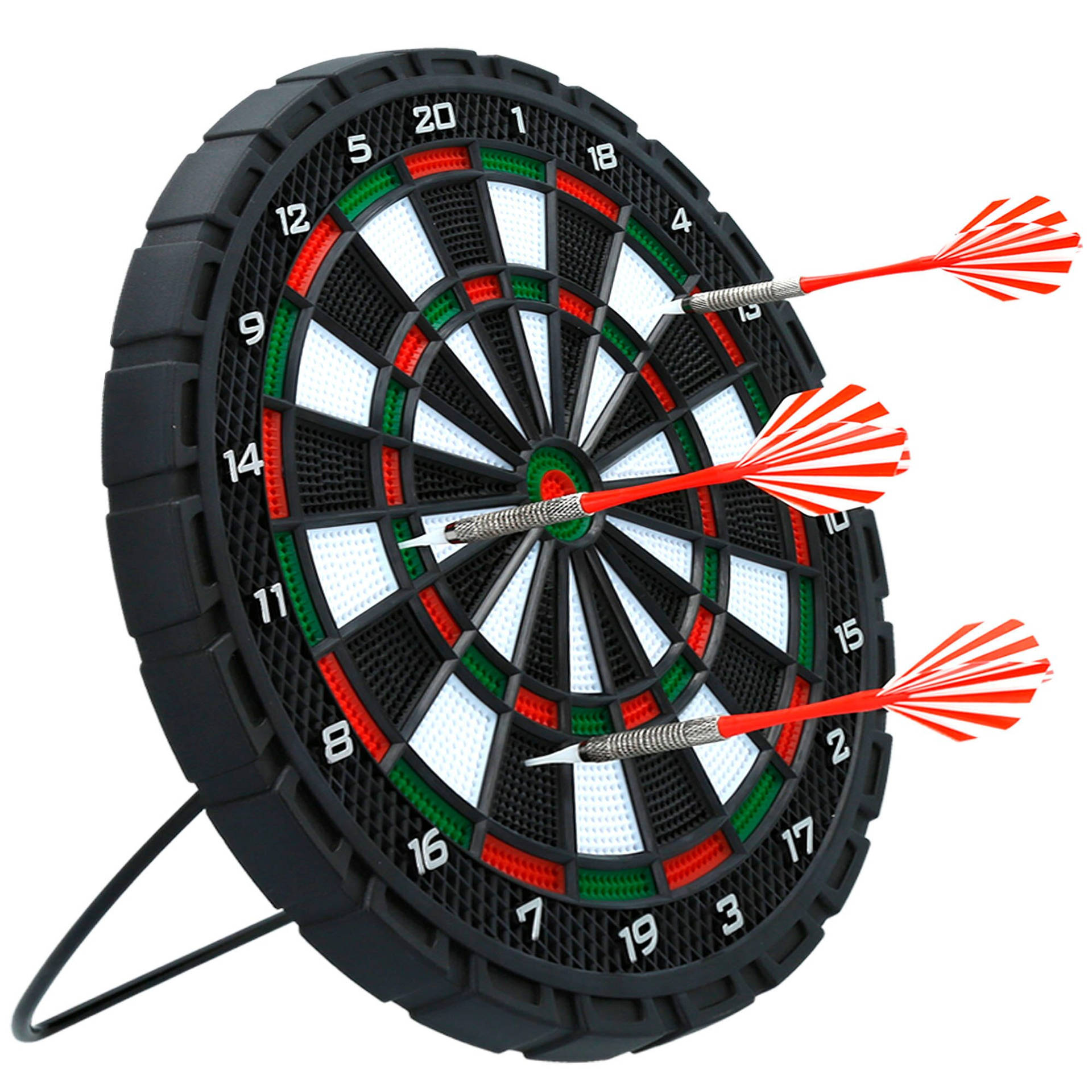 Aktive Darts Dartboard With Stand Minimalist Background