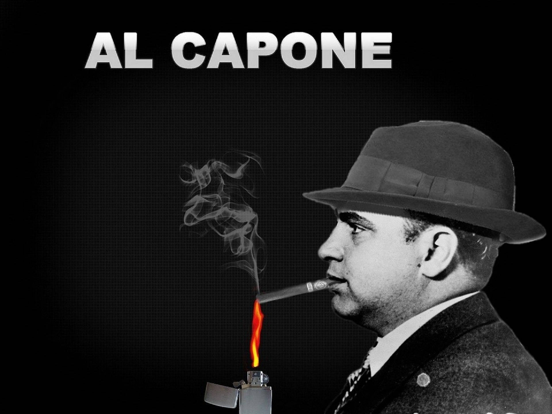 Al Capone Black Poster Background