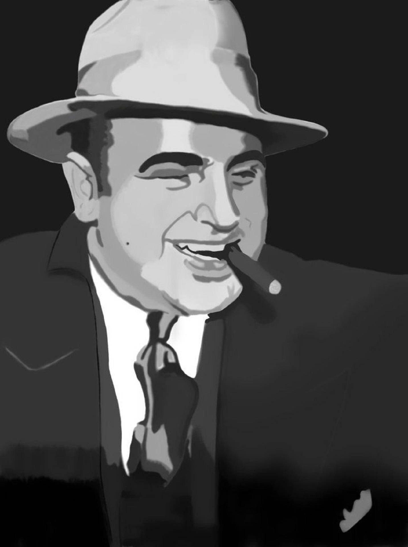 Al Capone Digital Art Background
