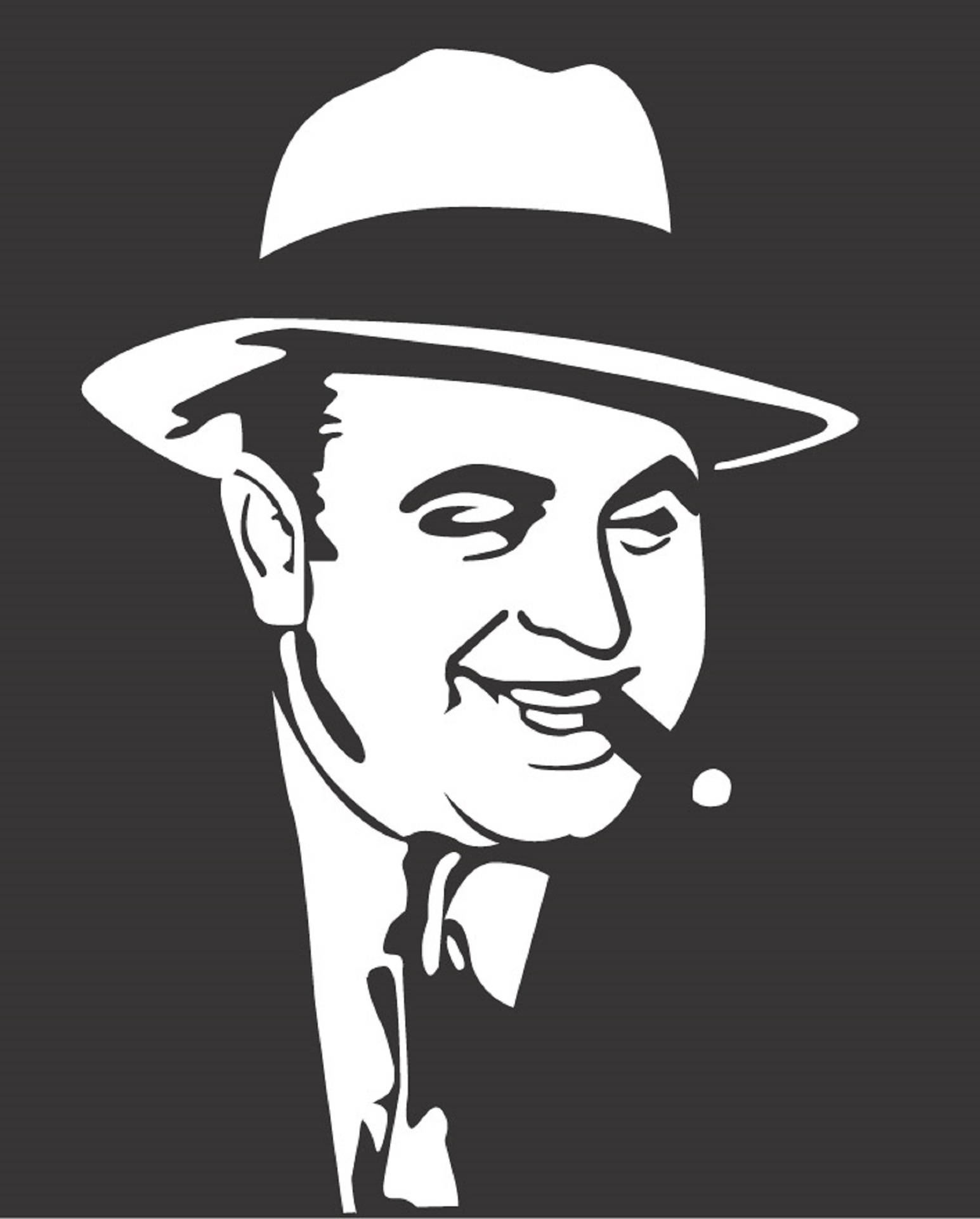 Al Capone Gray Artwork Background