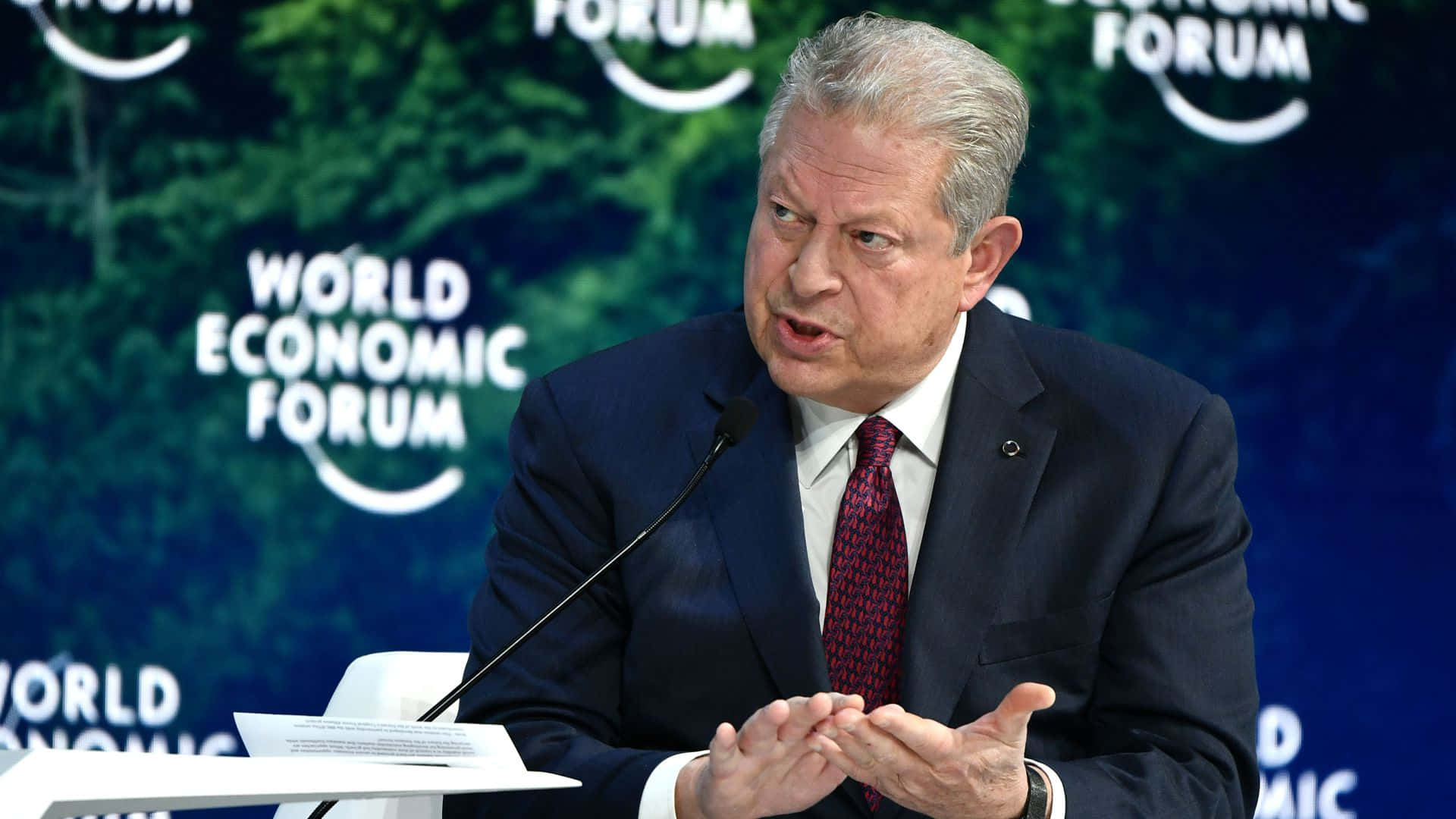Al Gore At The World Economic Forum Background