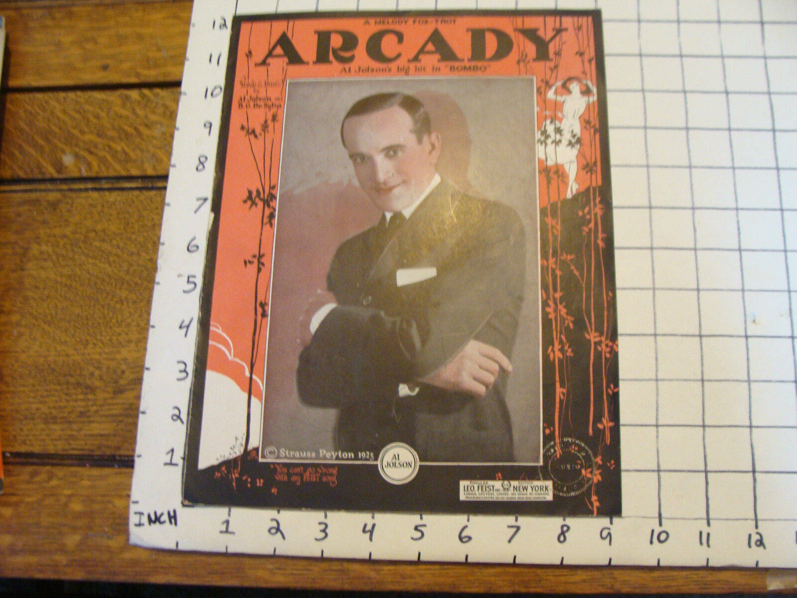 Al Jolson Arcady Album Cover Background