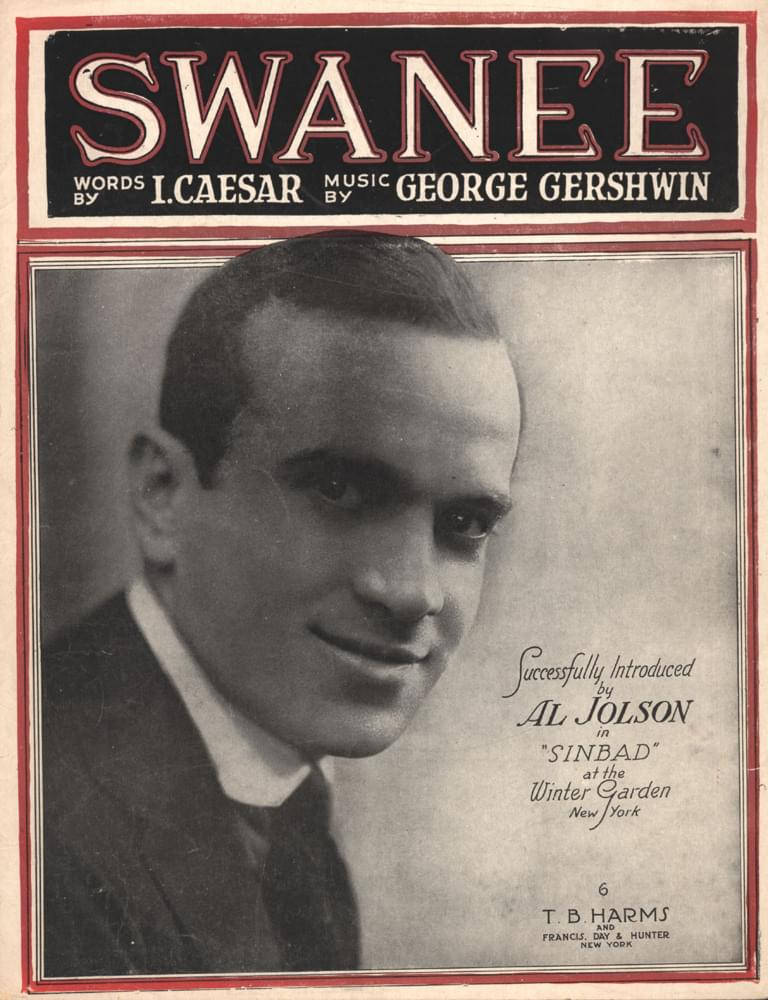 Al Jolson Swanee Album Cover Background