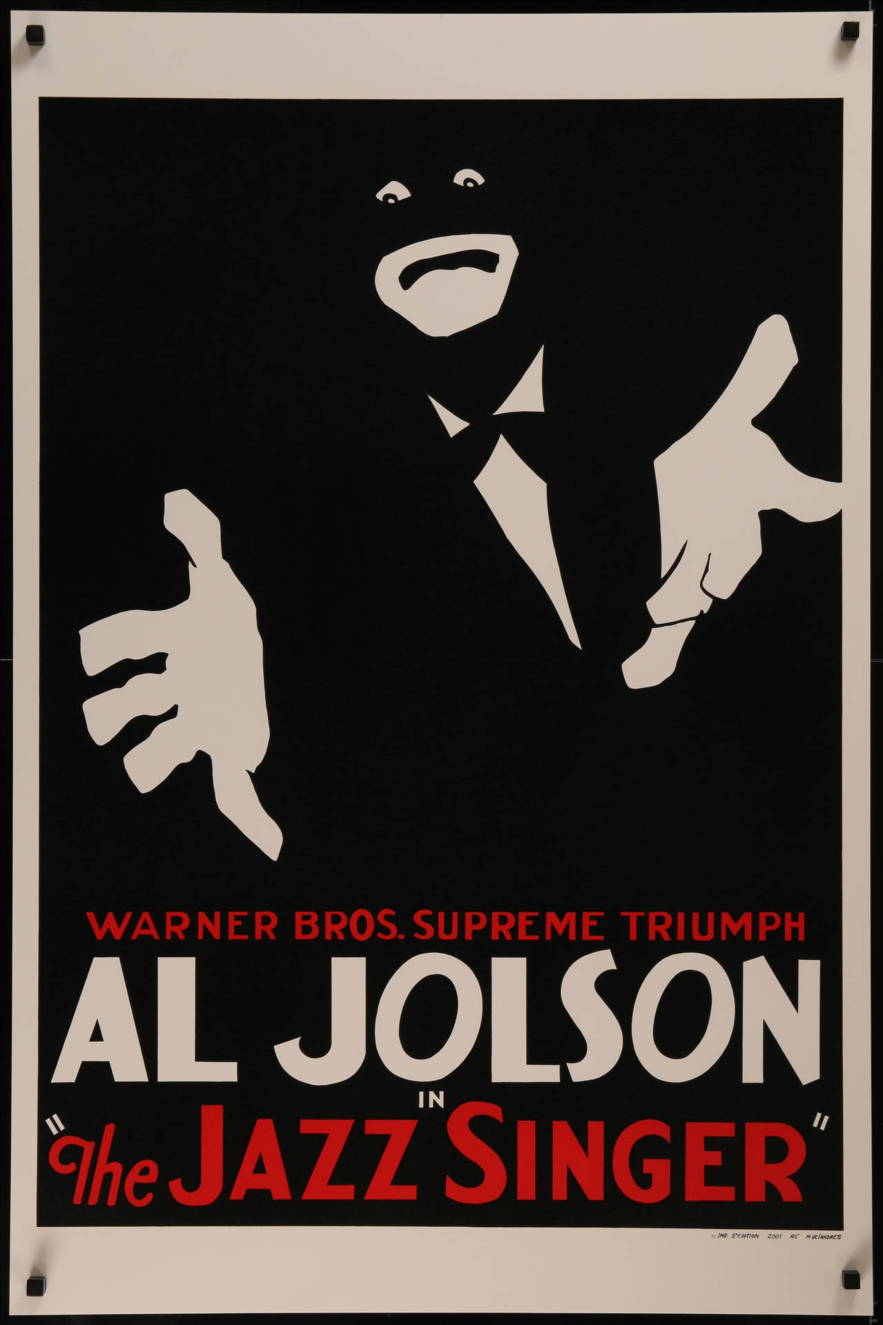 Al Jolson The Jazzy Singer Creepy Cover Background