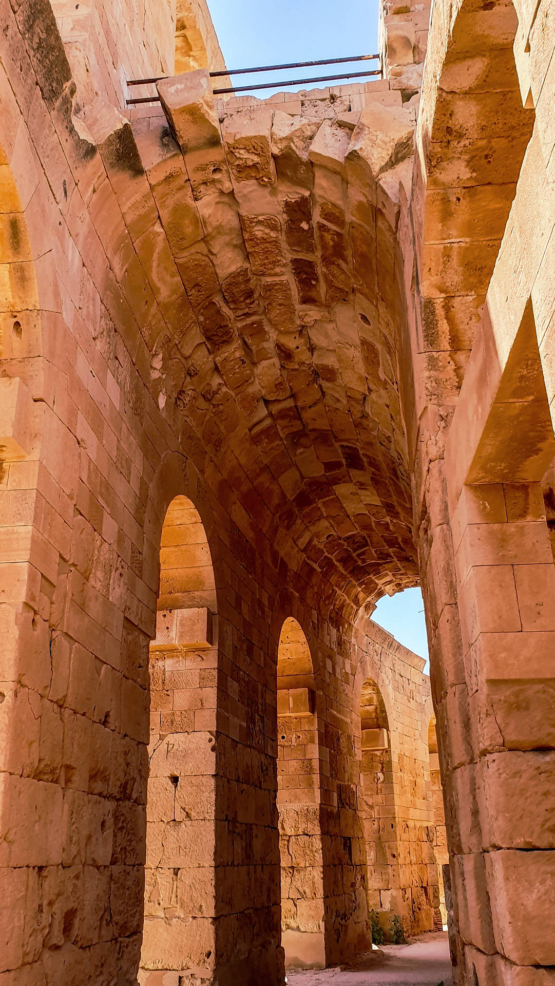 Al Khums Arena Colosseum Libya Background