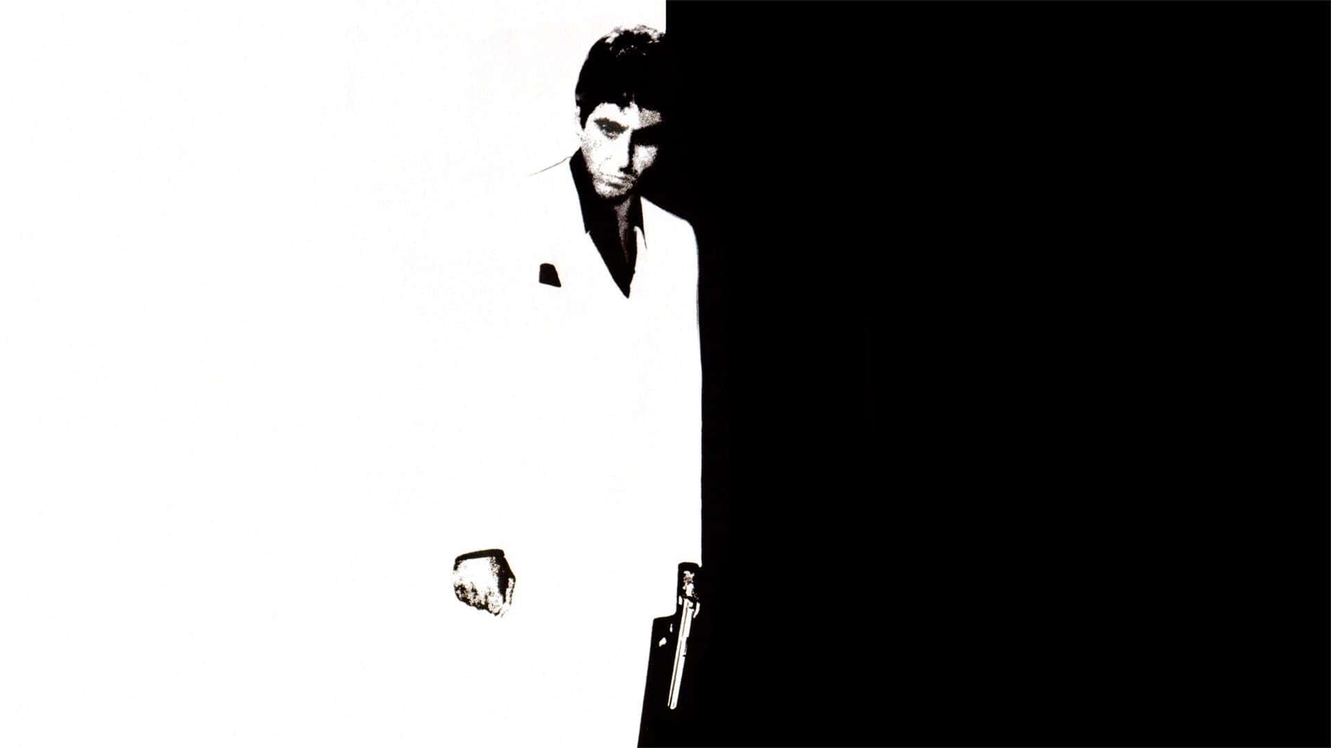 Al Pacino As Tony Montana In The Iconic Film Scarface Desktop Background