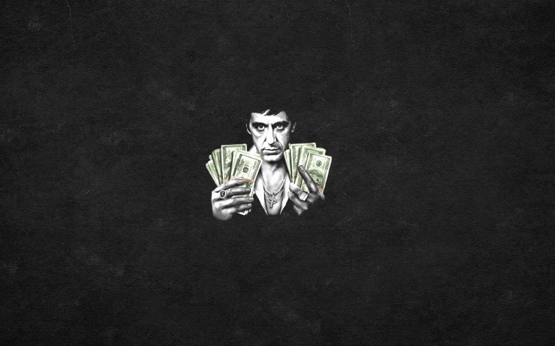 Al Pacino Gangster Money Background