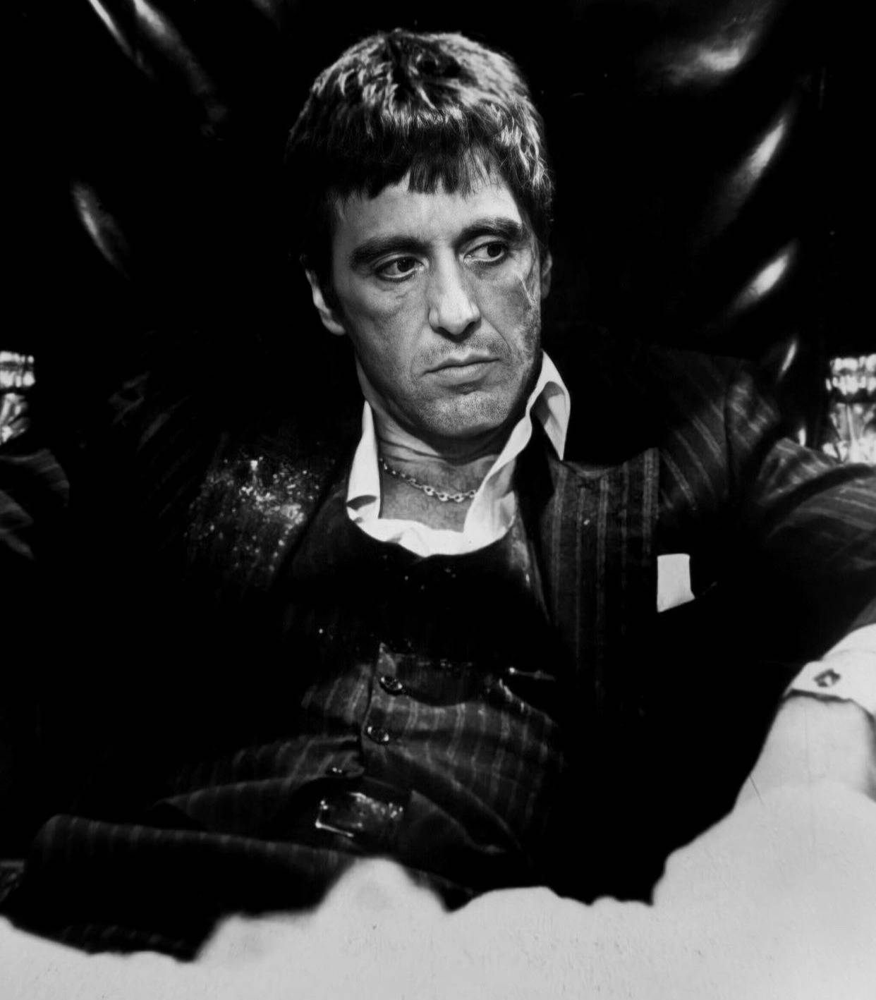 Al Pacino Scarface In Striped Suit