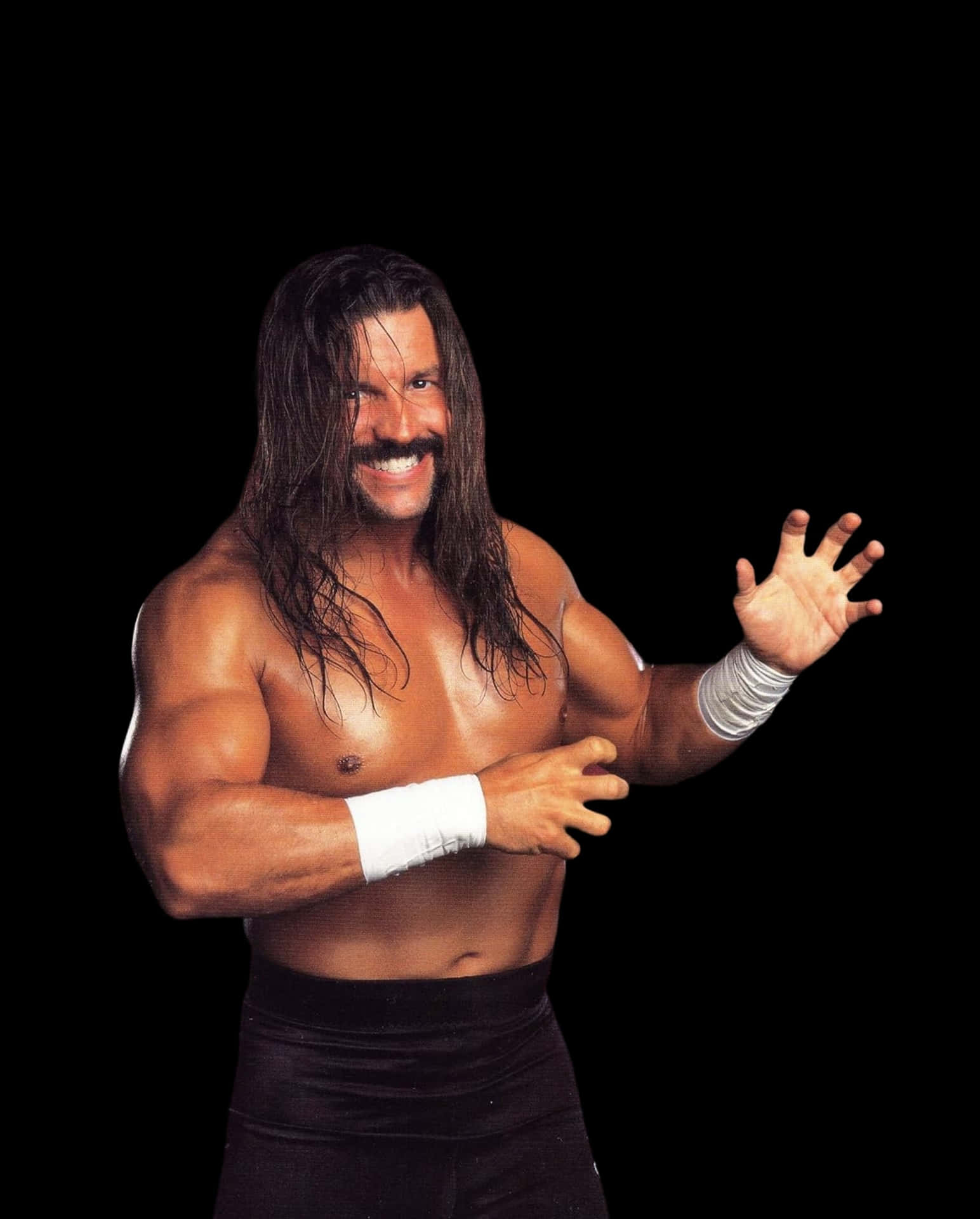 Al Snow Wrestler Pose Background