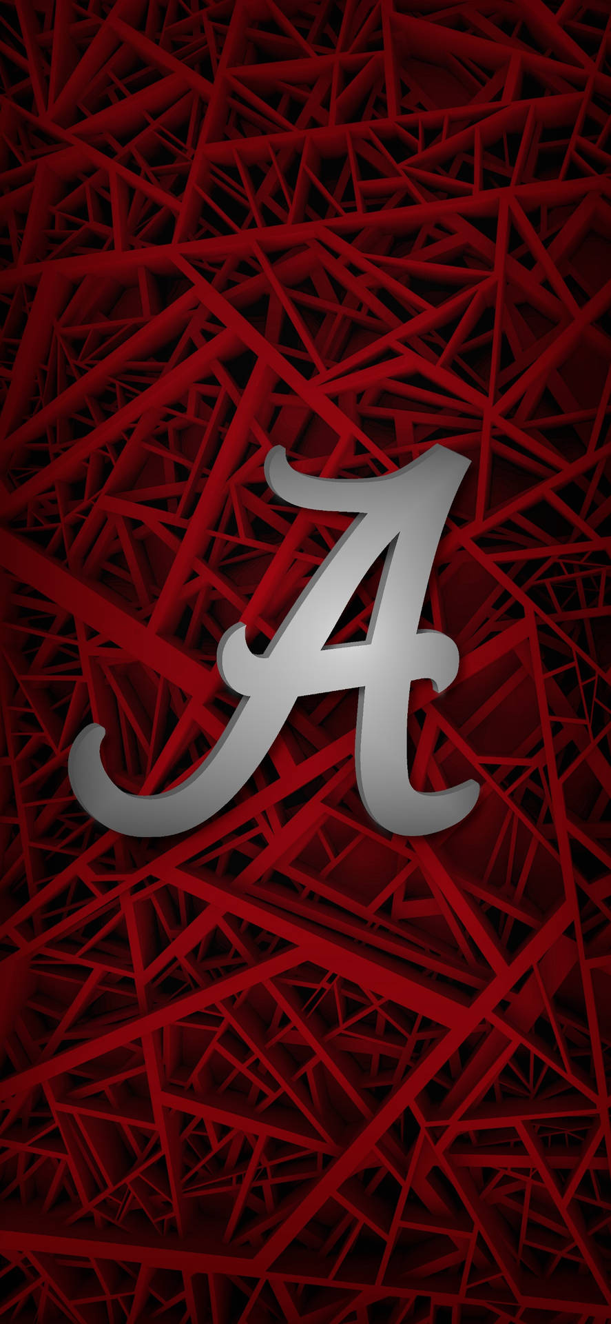 Alabama Crimson Tide 3d Metallic Background