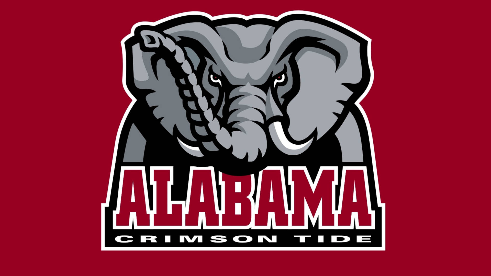 Alabama Crimson Tide Elephant Logo Background