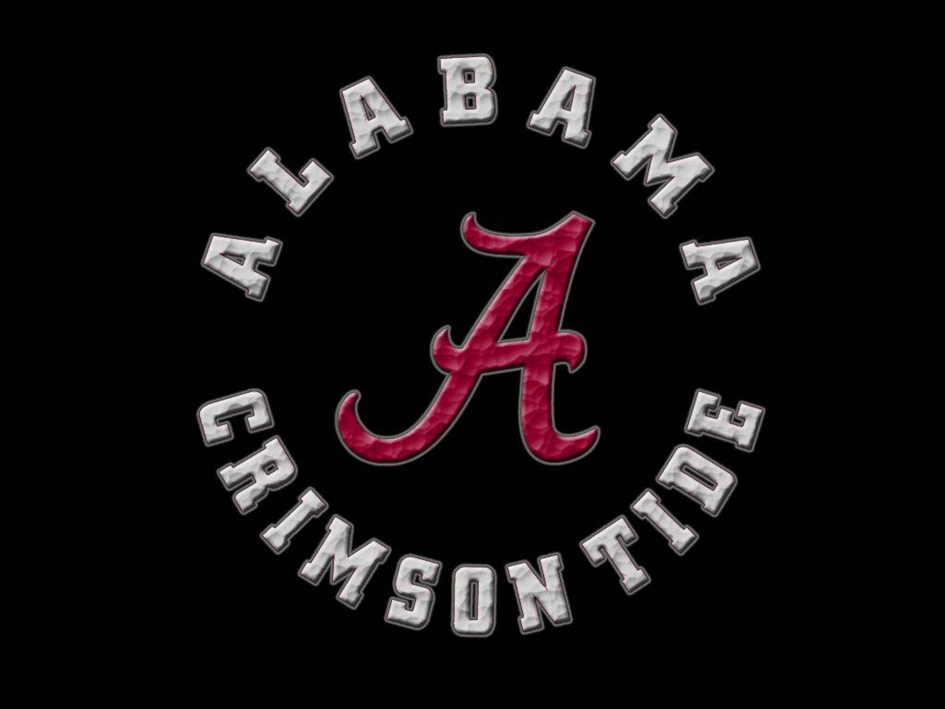 Alabama Crimson Tide Embossed Mark Background