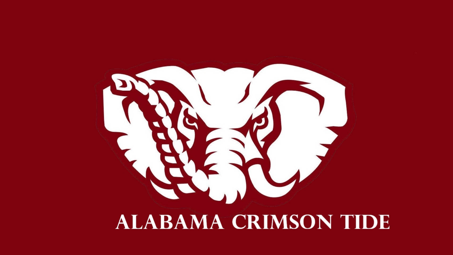 Alabama Crimson Tide White Elephant Background