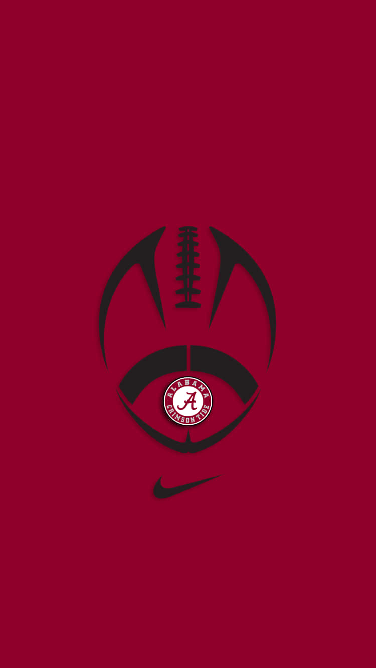 Alabama Football Crimson Tide Logo Vector Design Background