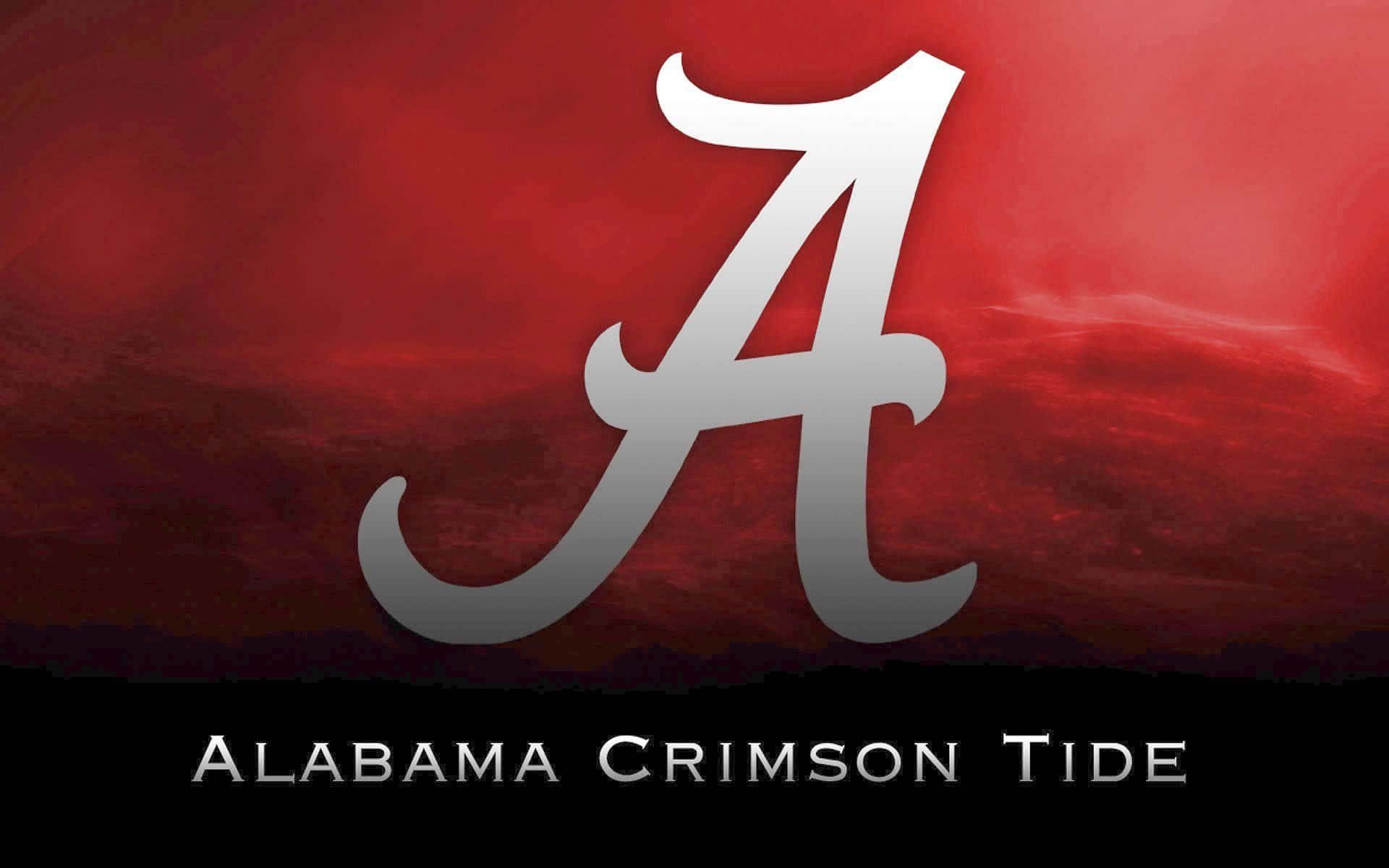 Alabama Football Team Crimson Tide Red Logo Graphic Design Background