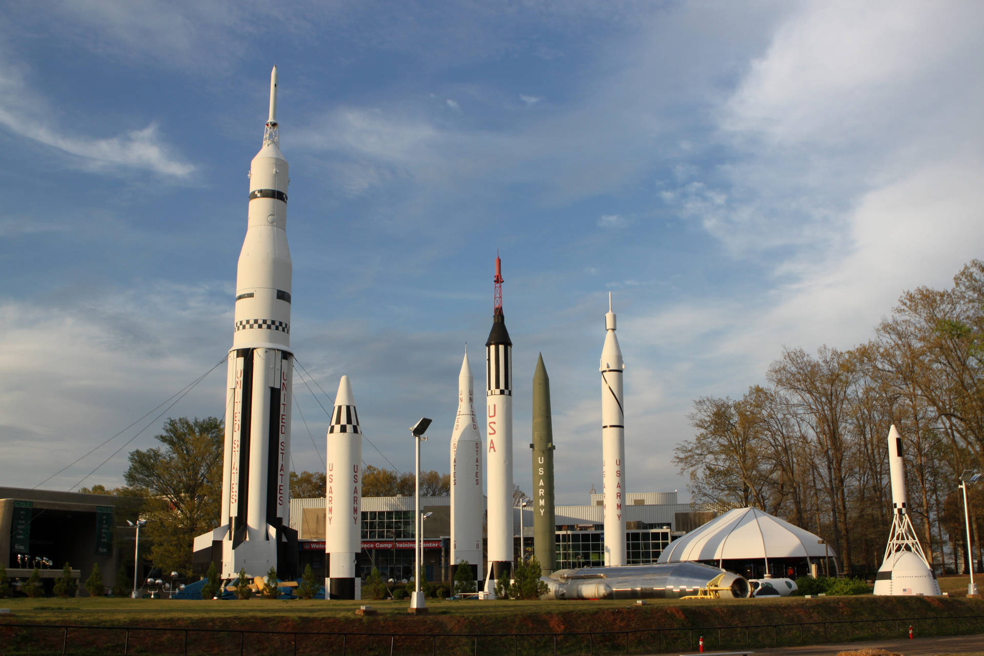 Alabama Huntsville Rocket Park Background