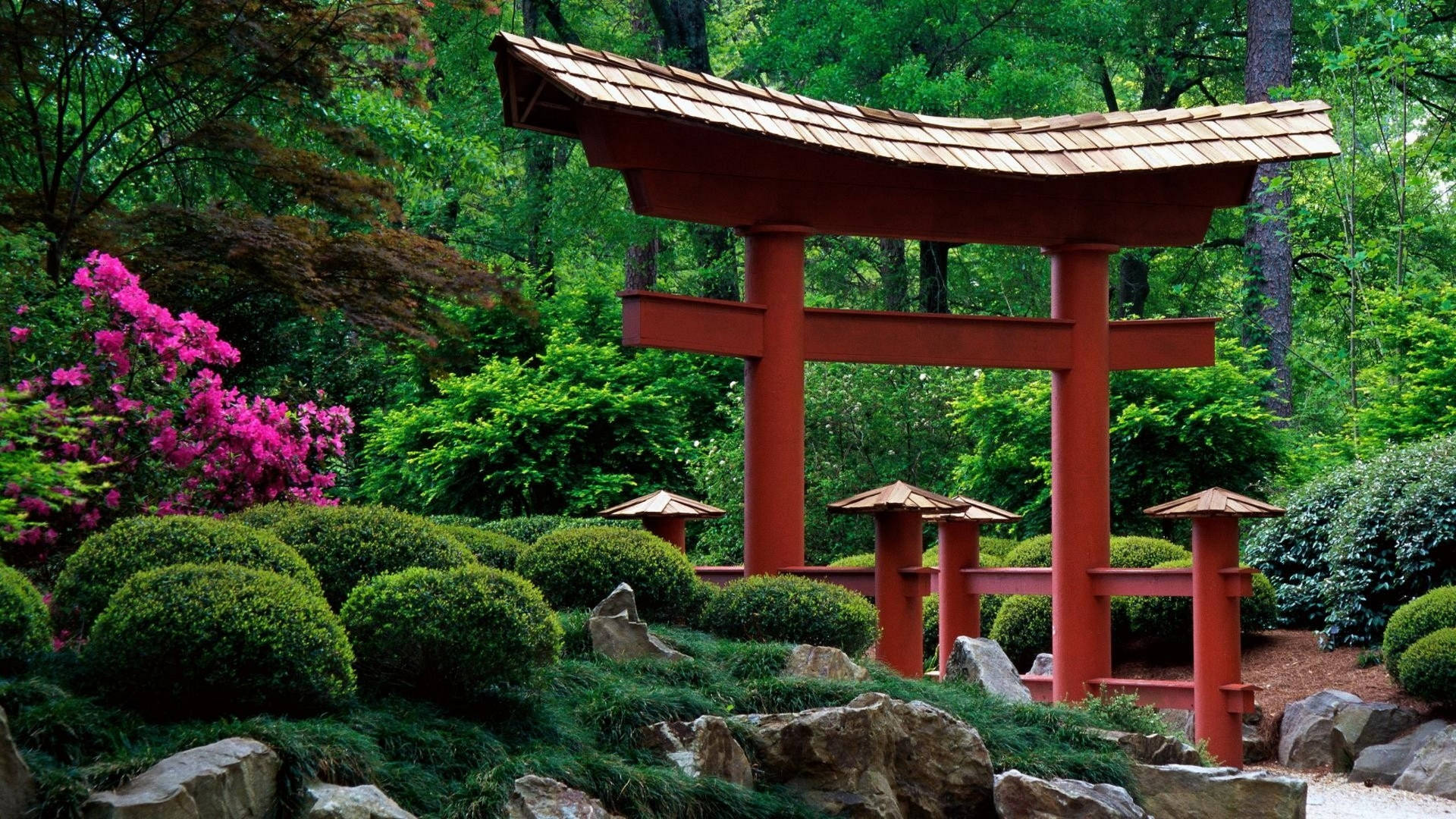 Alabama Japanese Garden Background