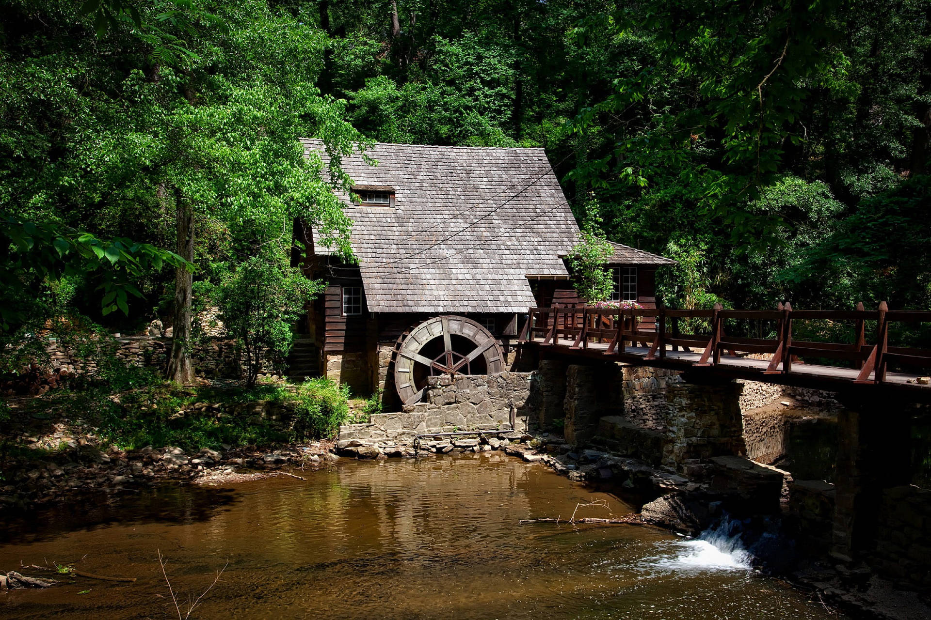Alabama Old Mill House Background
