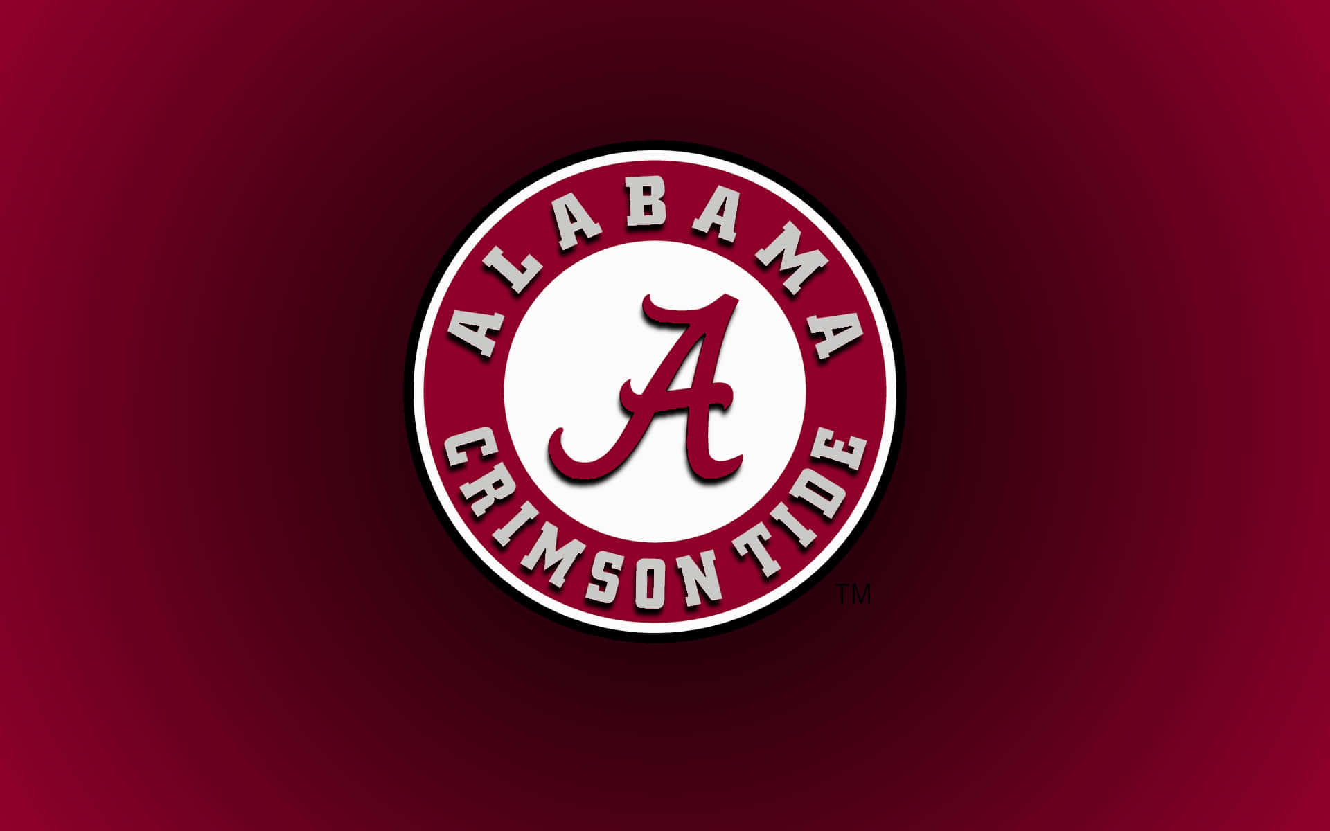 Alabama's Proud Crimson Tide Football Logo Background