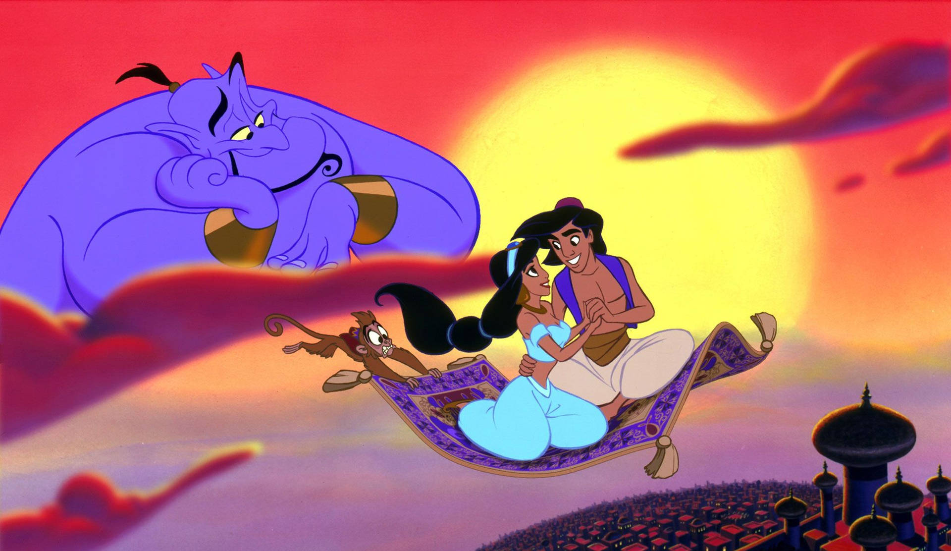 Aladdin Lovely Sunset Background