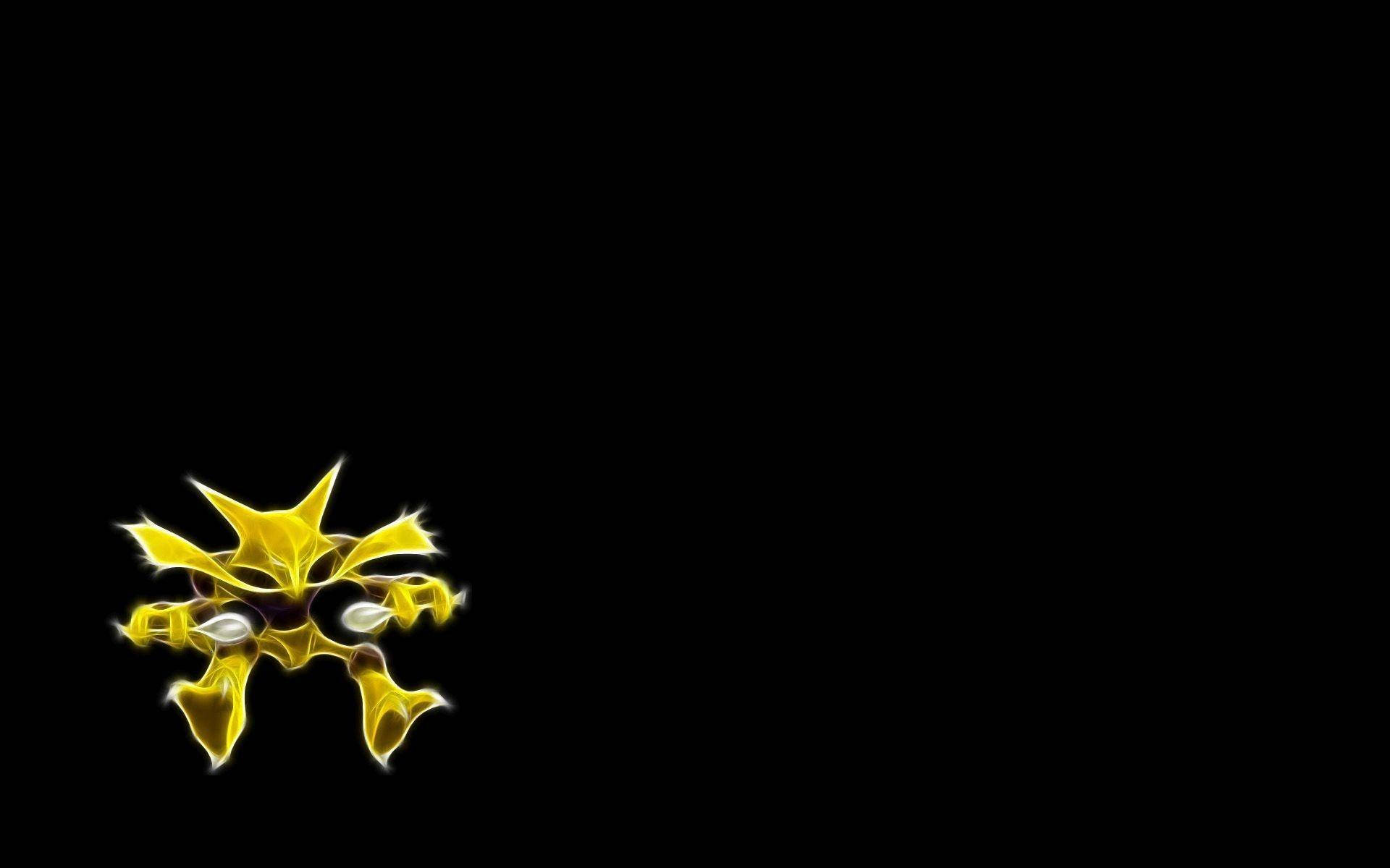 Alakazam Black Background Facing Right