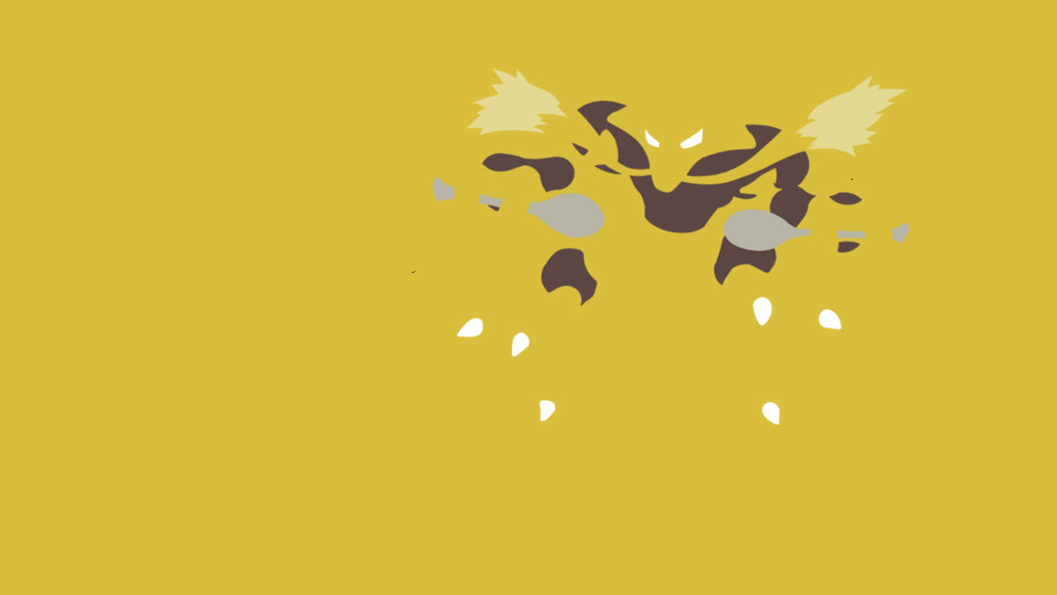 Alakazam Body Elements Yellow Background