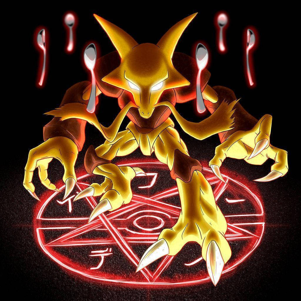 Alakazam Floating Spoons Pentagram