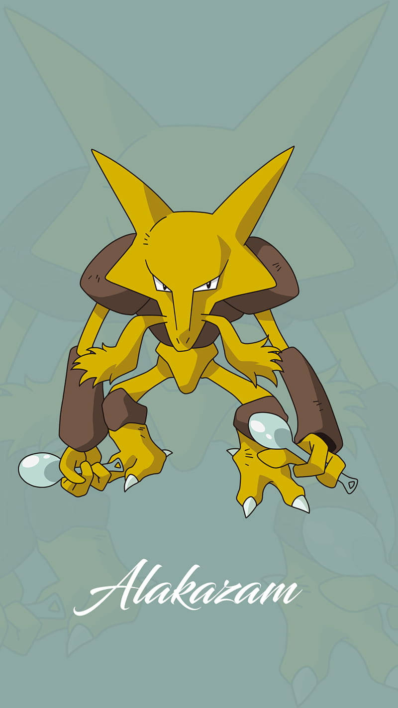 Alakazam Phone Superimposed Background