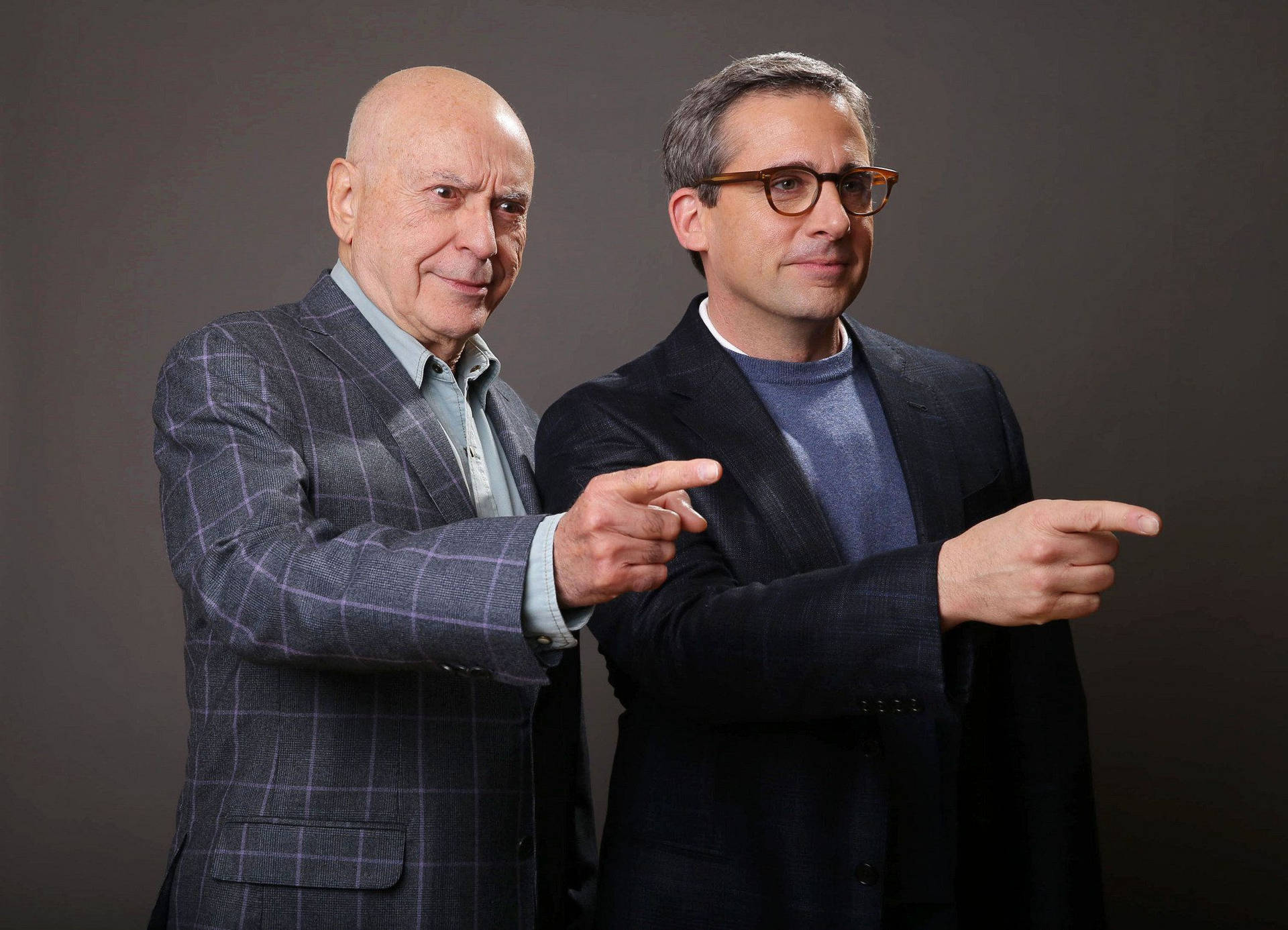 Alan Arkin With Actor Steve Carell