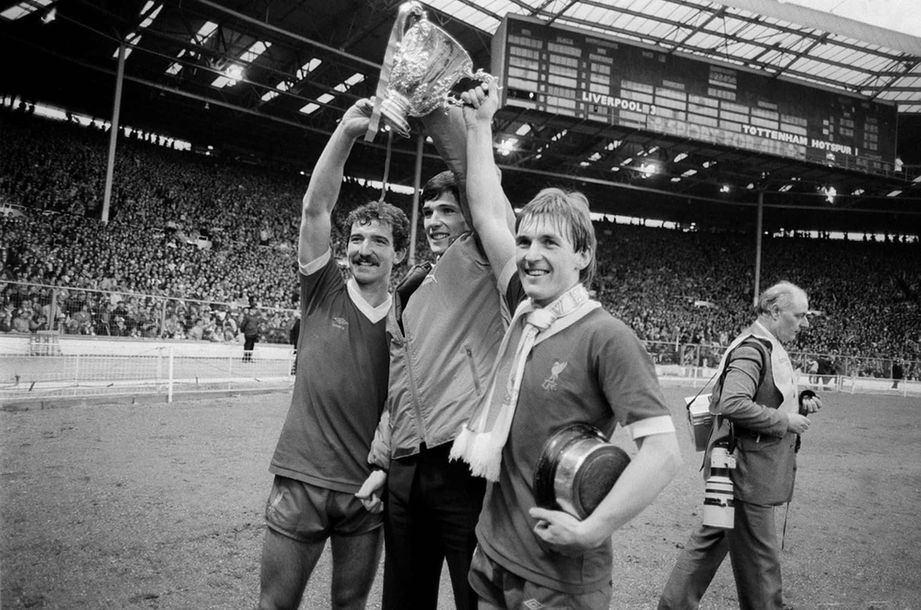 Alan Hansen Alongside Graeme Souness And Kenny Dalglish Background